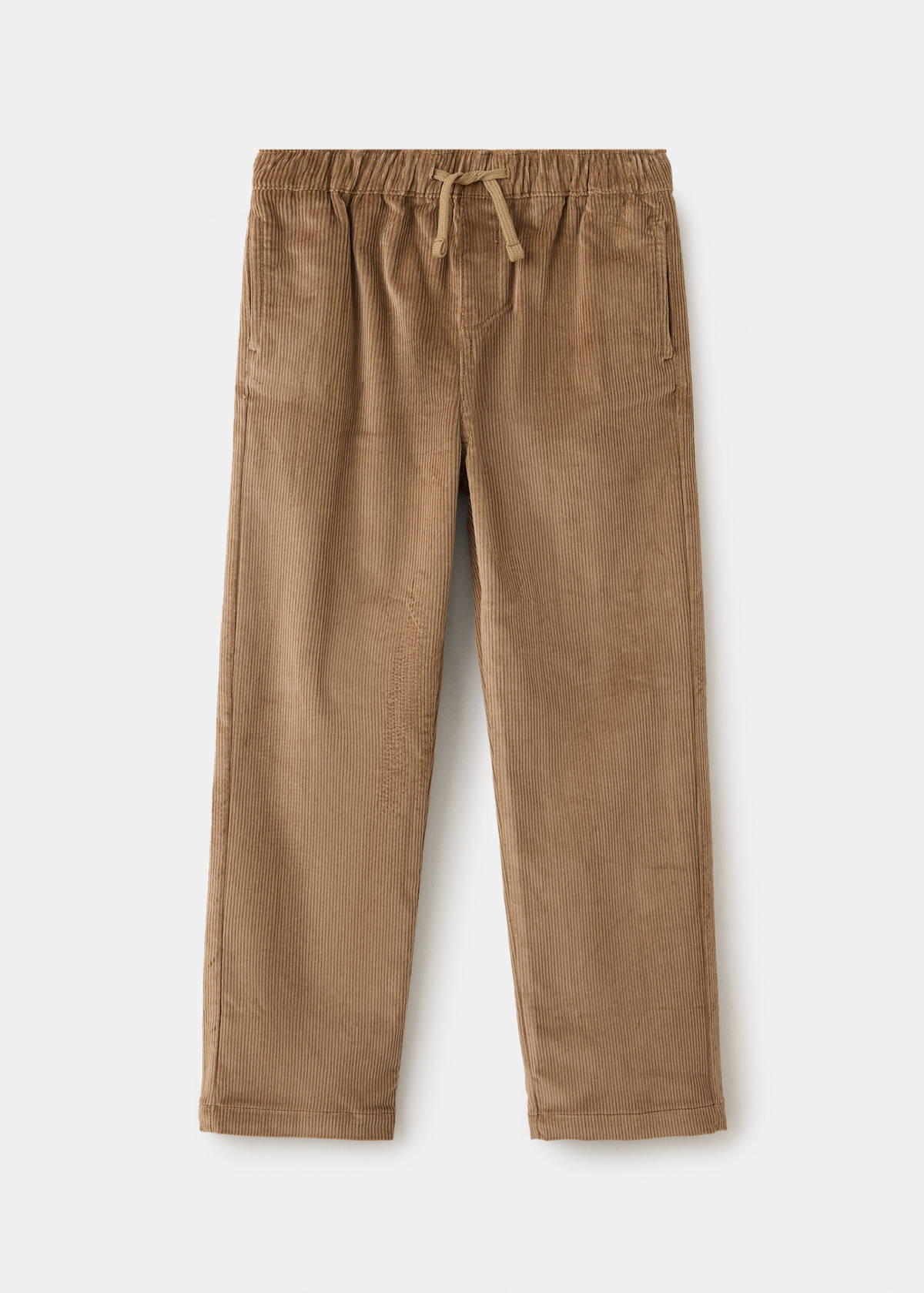 Wide leg corduroy trousers — Medium Brown