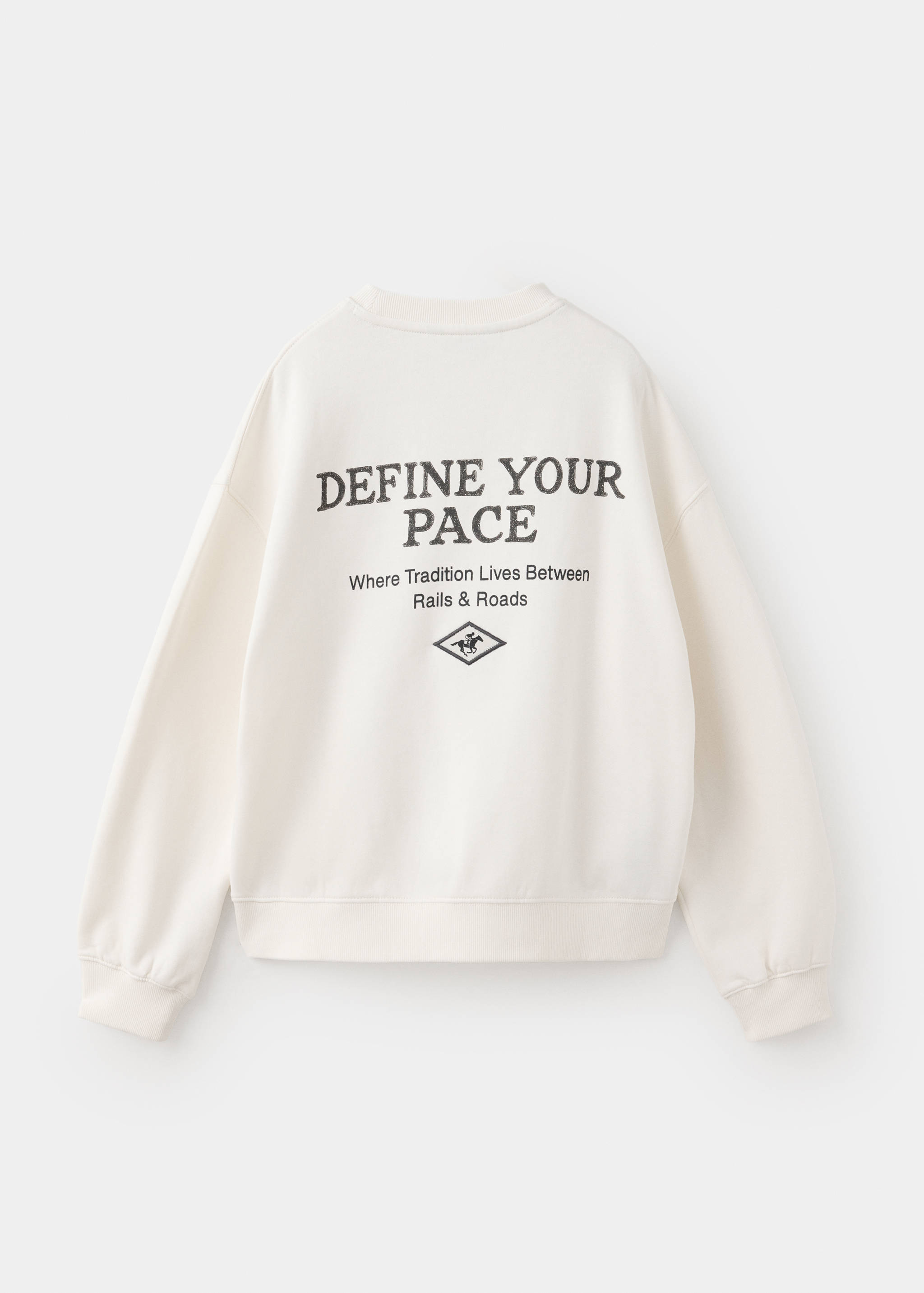 Sweat-shirt oversize imprimé - Verso de l’article