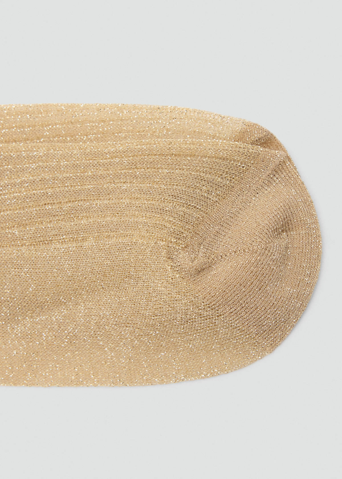 Fine-knit lurex socks — Gold