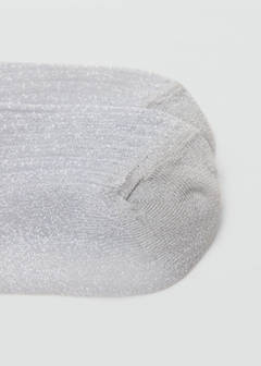 Fine-knit lurex socks — Silver 3