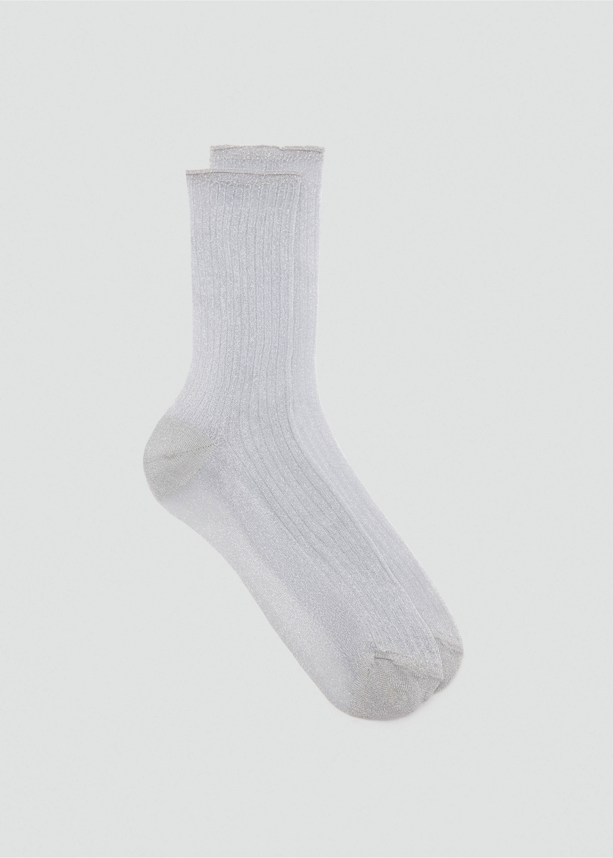 Calcetines punto fino lúrex - Artículo sin modelo, Plata. Ref: 37077917-00.