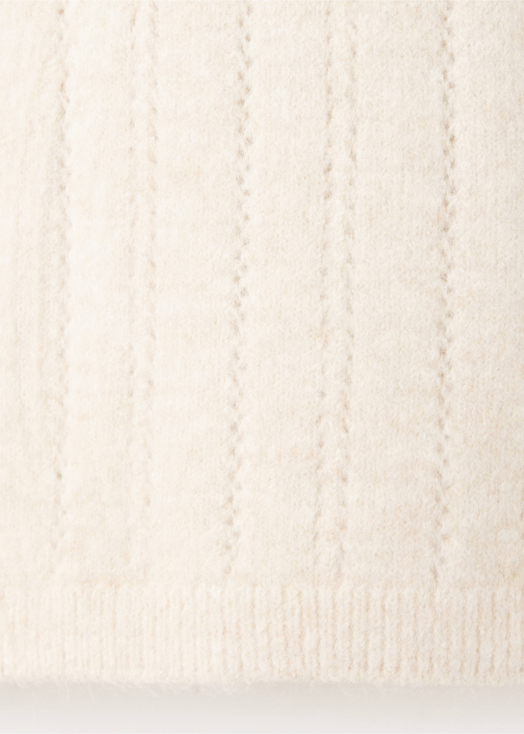 Strickweste mit Lochmuster - Detail des Artikels 0, Beige. Ref: 37077923-00.