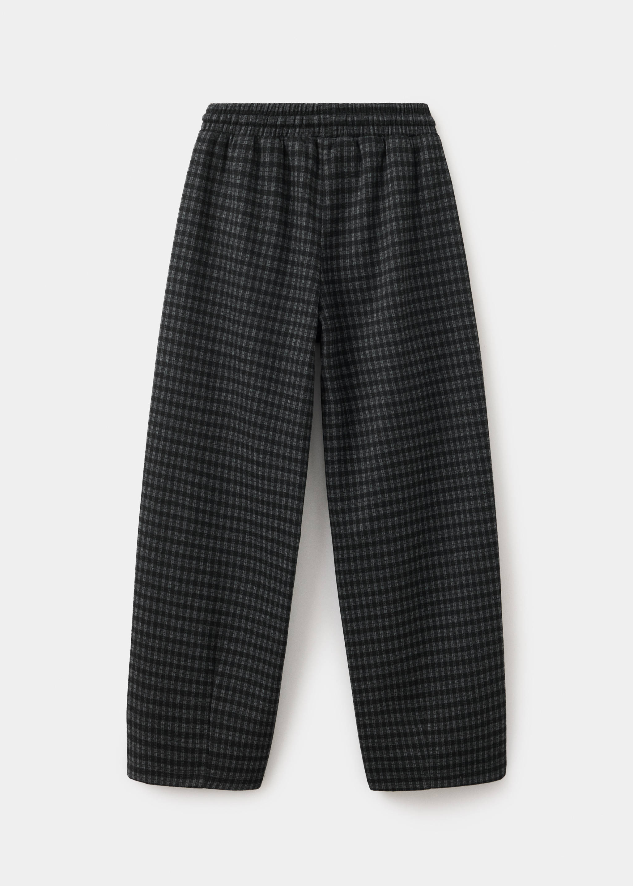 Pantalons wide leg quadres - Revers de l'article