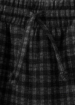Wide-leg check trousers — Charcoal 4