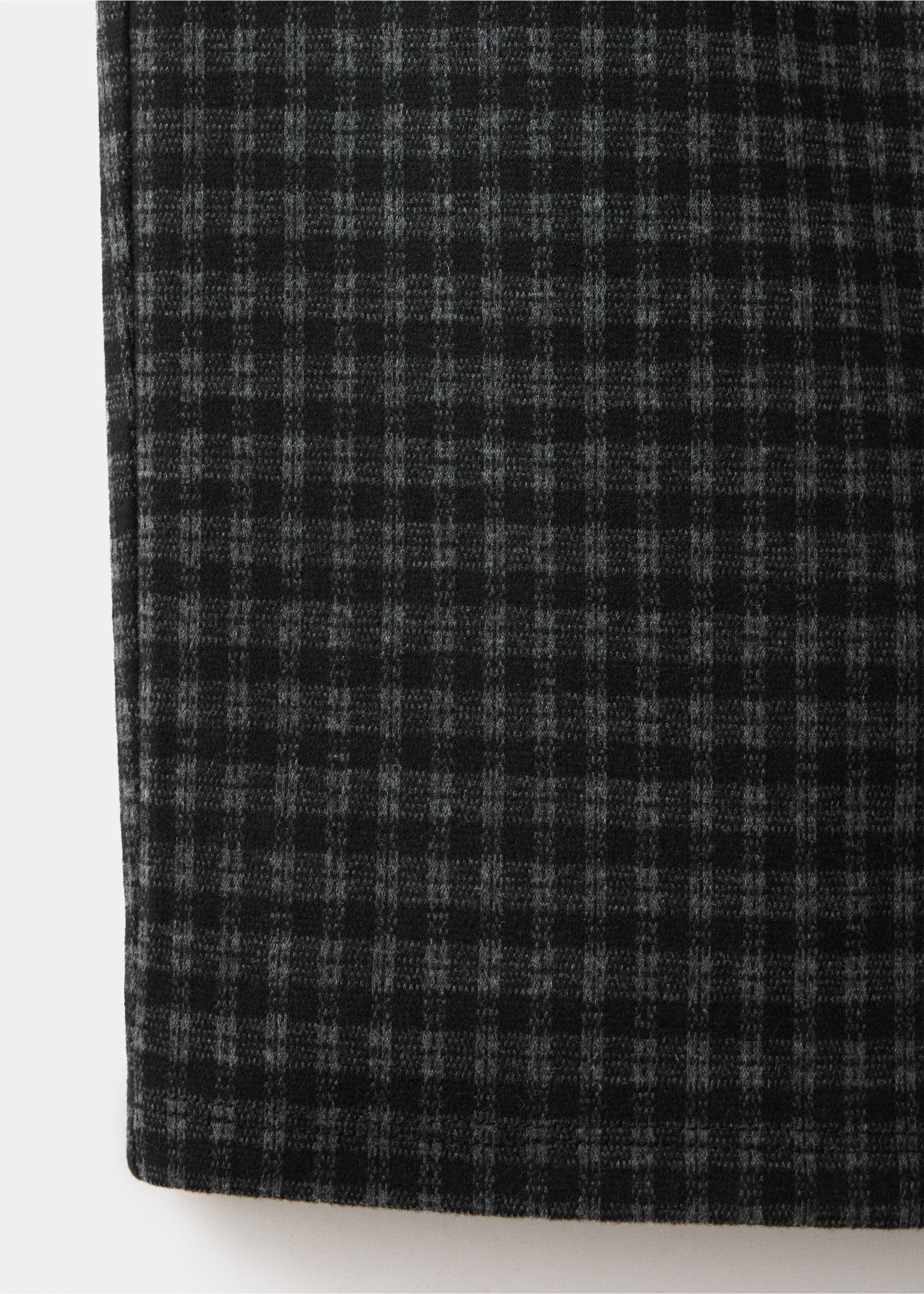 Pantalons wide leg quadres - Detall de l'article 0, Gris antracita. Ref: 37077924-00.