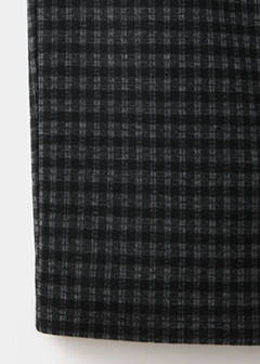 Wide-leg check trousers — Charcoal 6