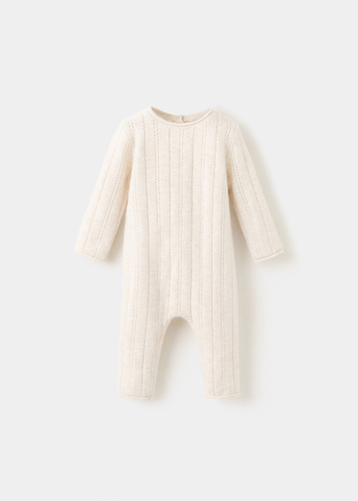 Openwork knitted jumpsuit
