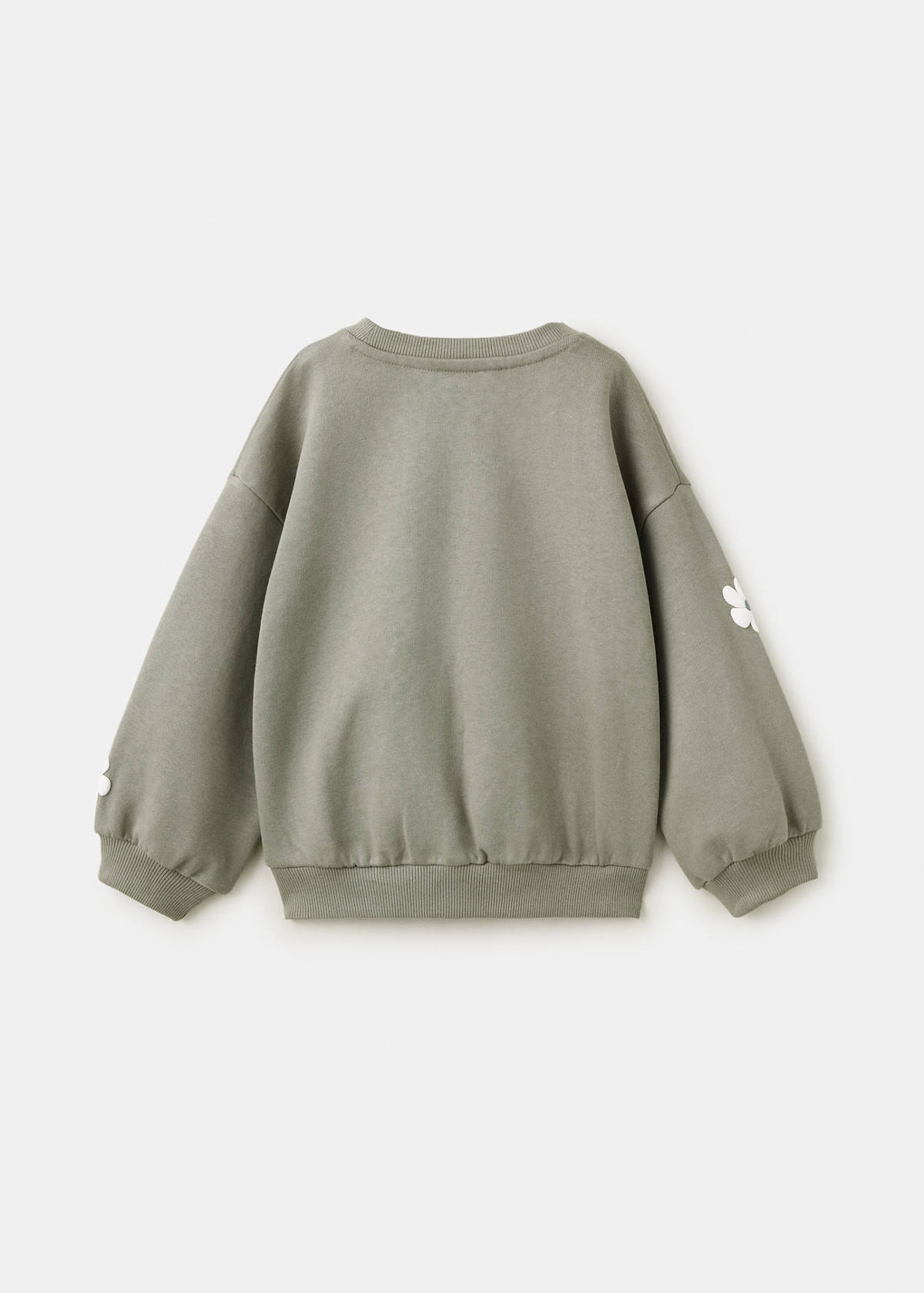 Printed cotton sweatshirt — Forest Green