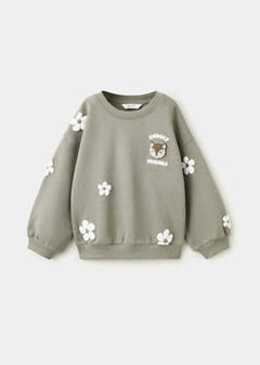 Printed cotton sweatshirt — Forest Green 2