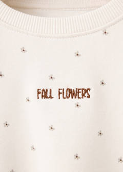 Floral sweatshirt with embroidered detail — Off White 2