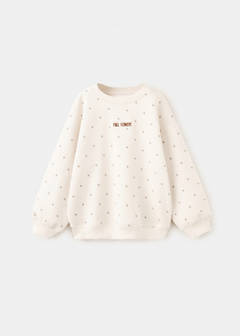 Floral sweatshirt with embroidered detail — Off White 1