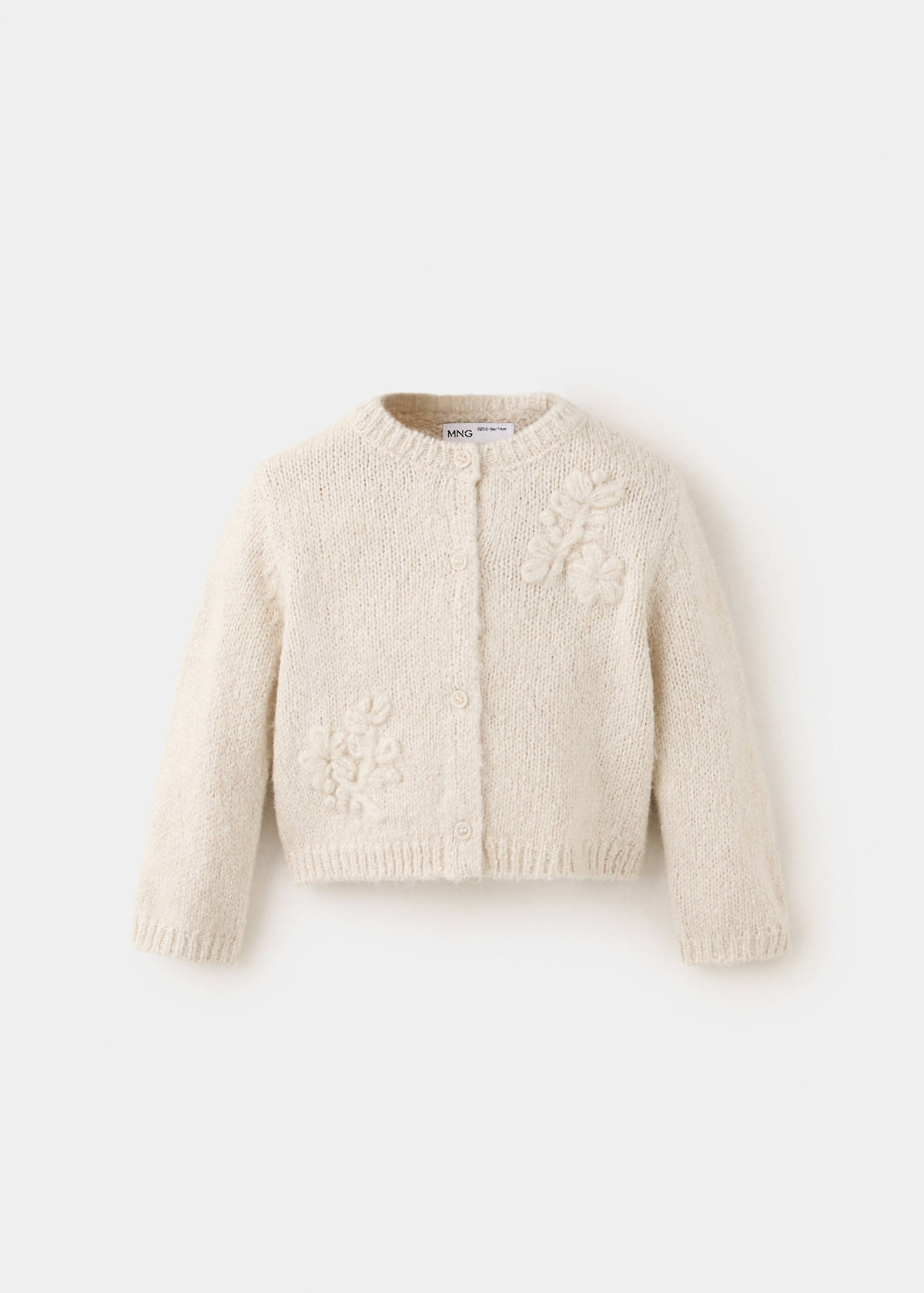 Floral knit cardigan