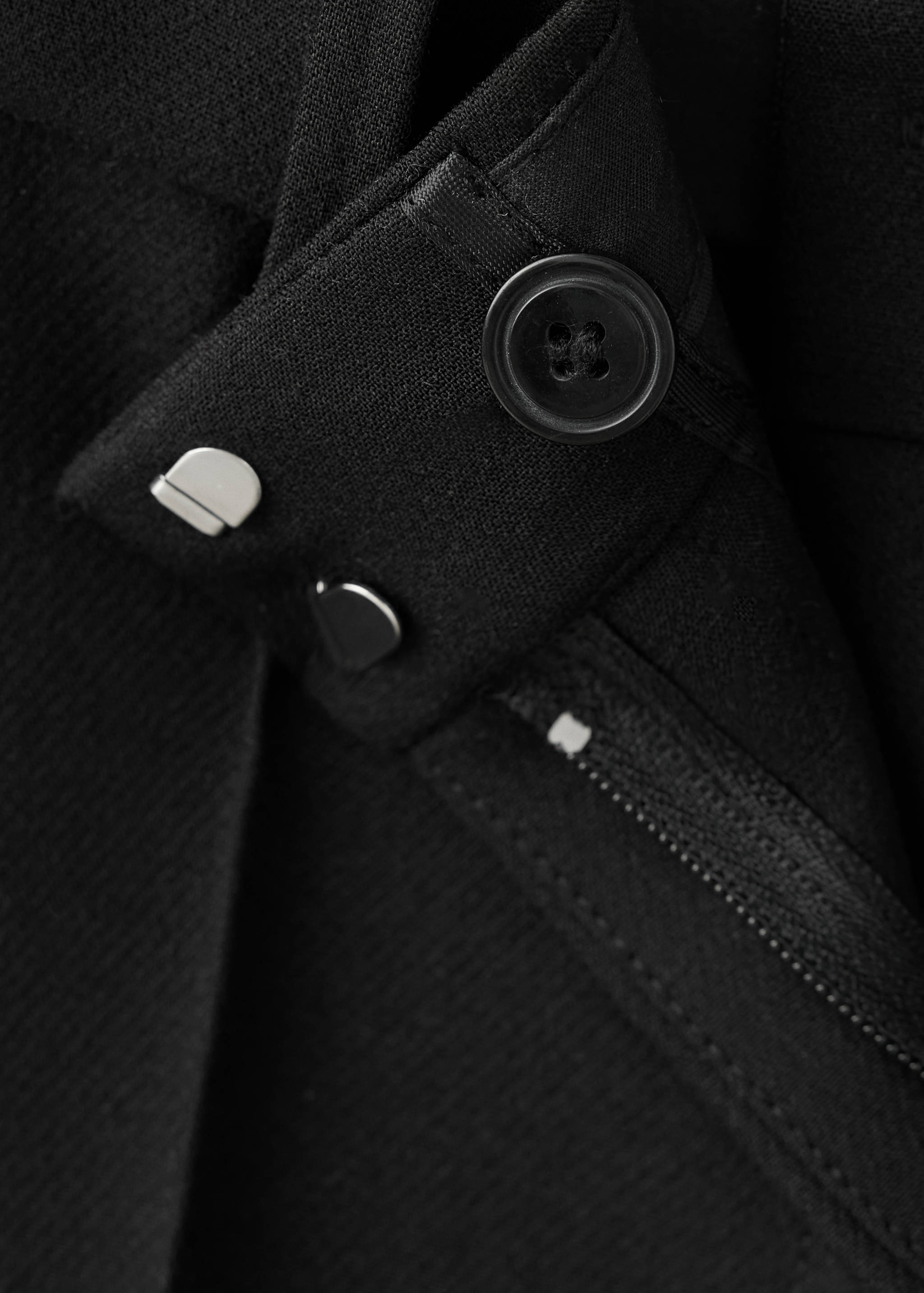 Mid-rise fitted trousers - Details of the article 8