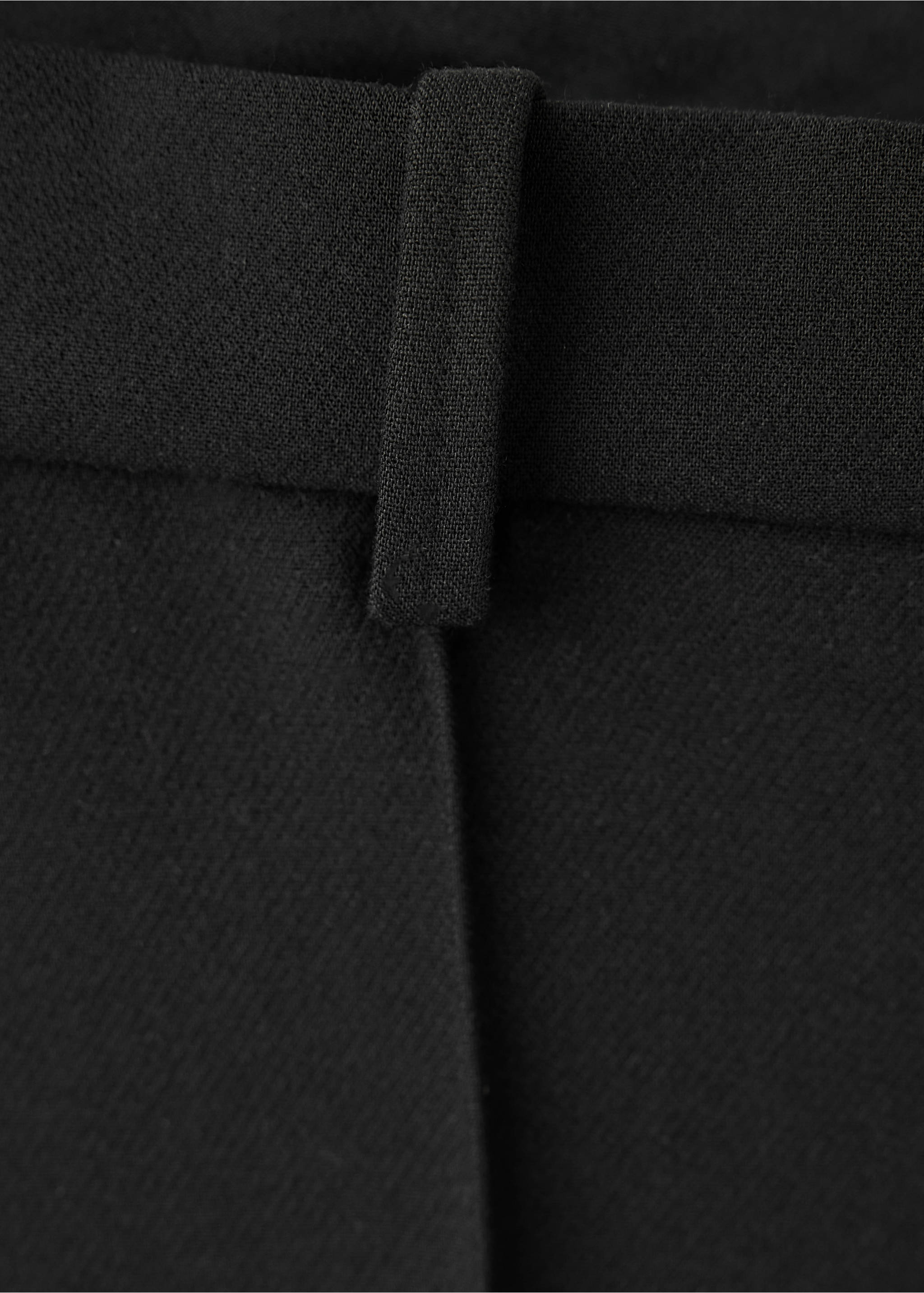 Mid-rise fitted trousers - Details of the article 0, Black. Ref: 37078271-00.