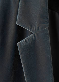Straight velvet blazer — Dark Silver 7