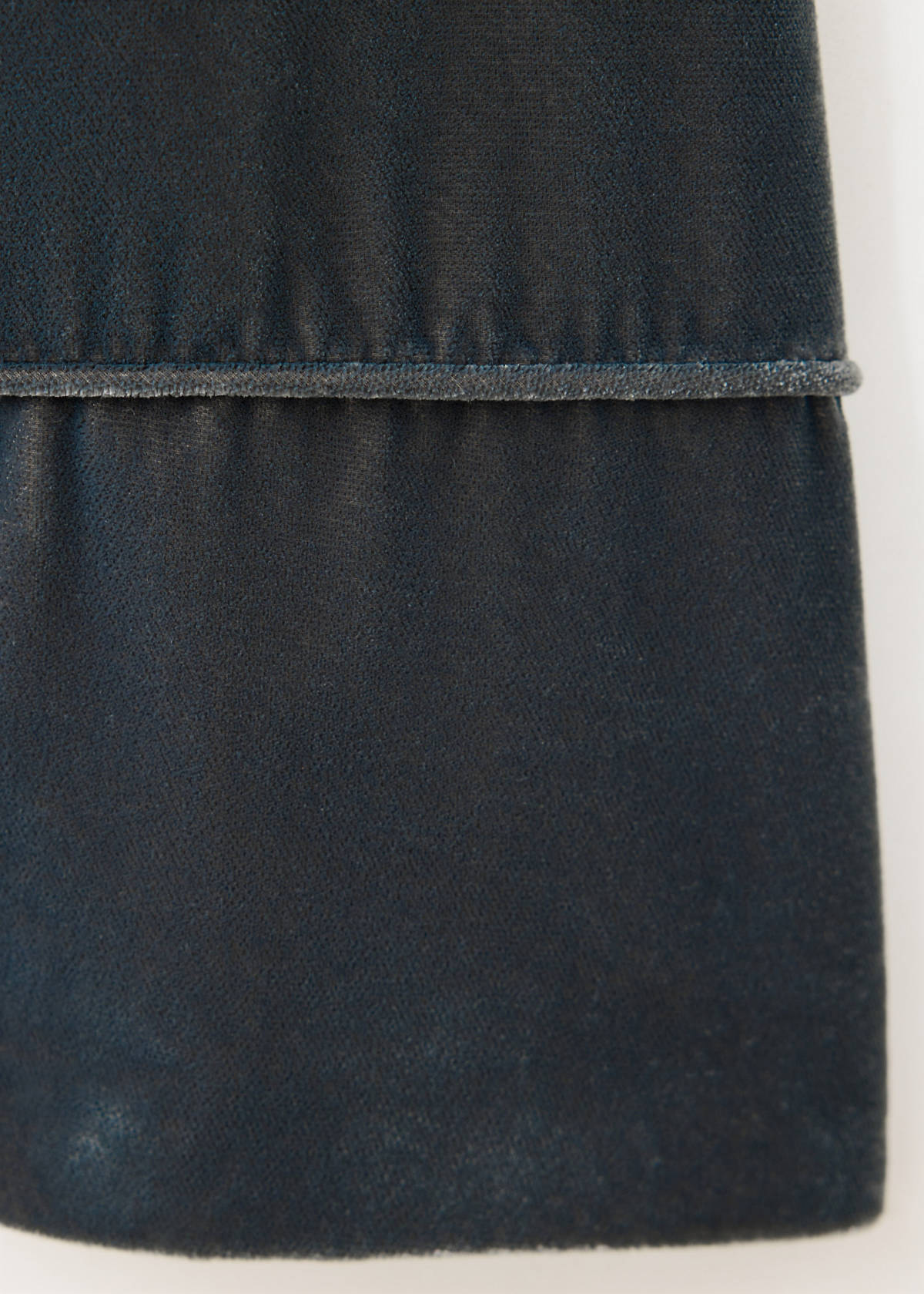 Straight velvet blazer — Dark Silver