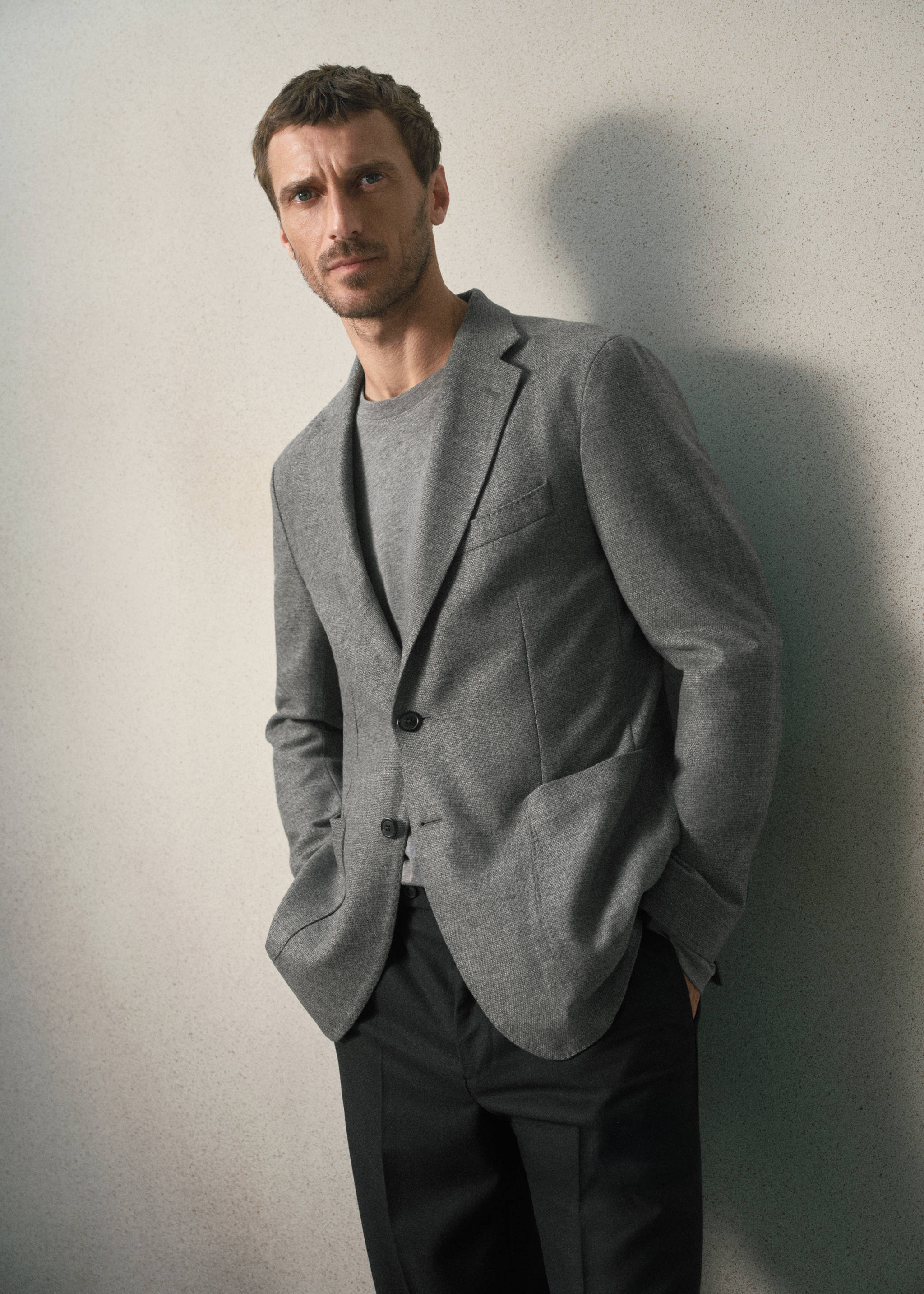 Italian wool slim-fit blazer - Details of the article 3