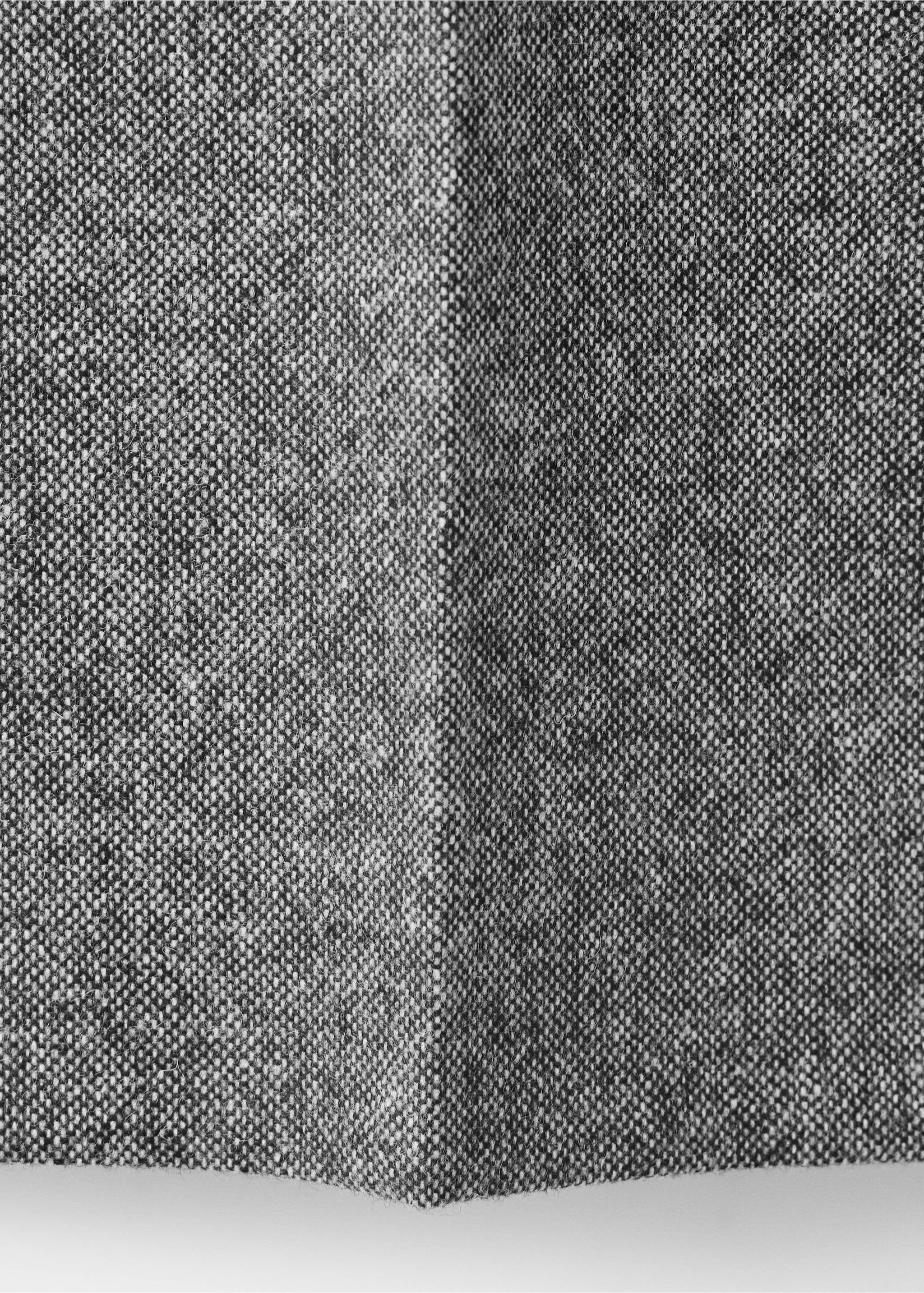 Herringbone wool suit trousers - Details of the article 0, Medium Heather Grey. Ref: 37078287-00.
