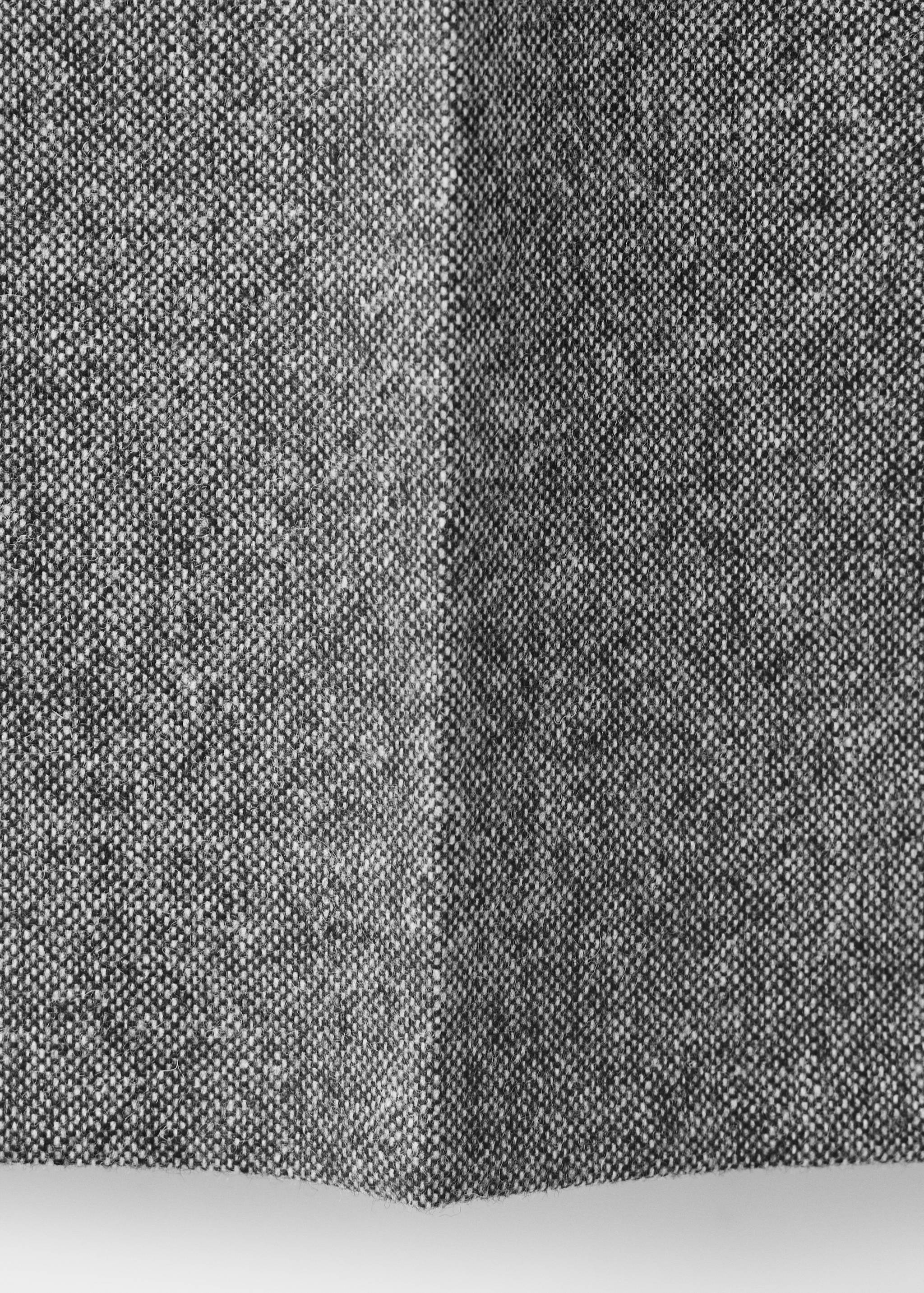Herringbone wool suit trousers - Details of the article 0