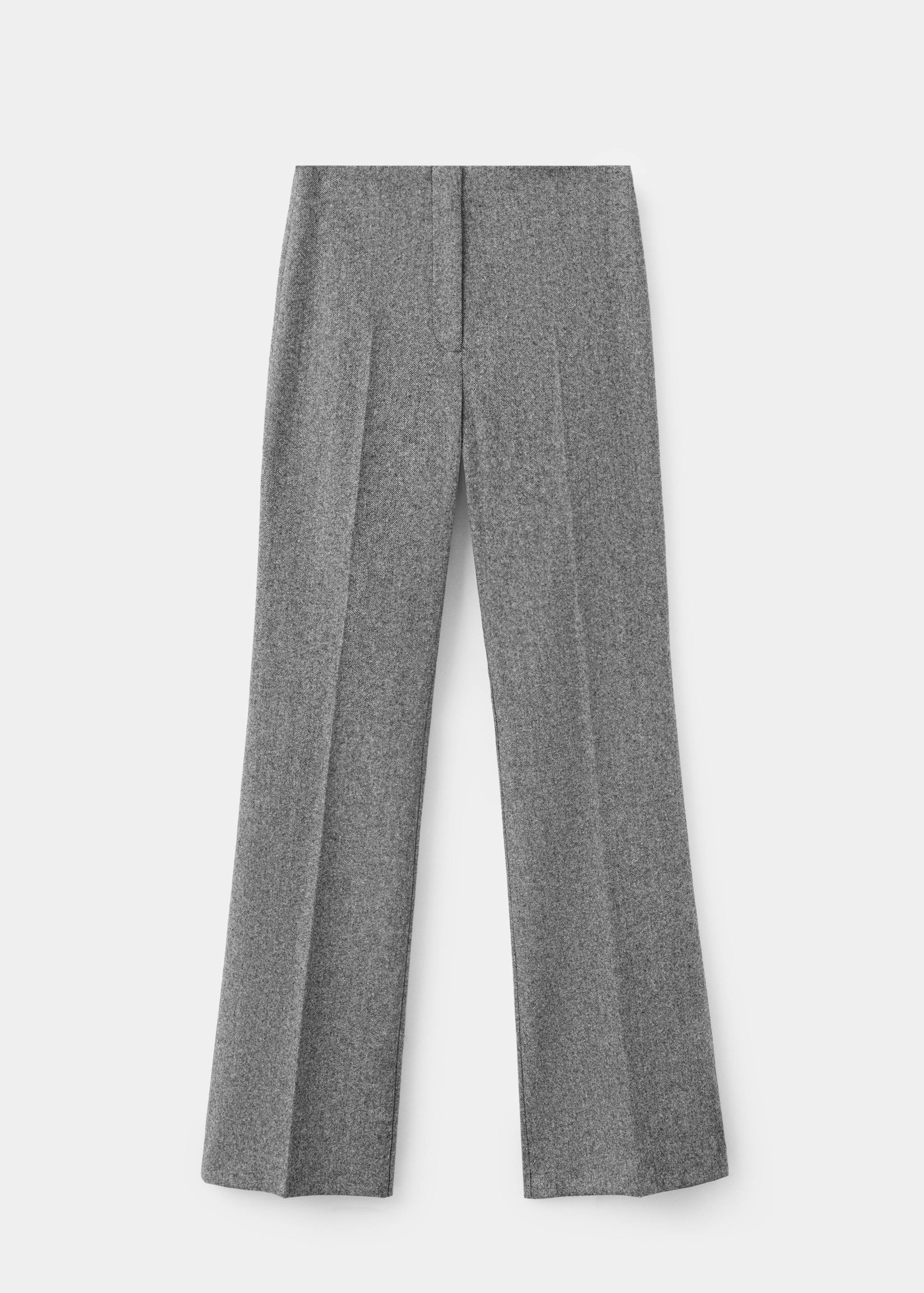 Herringbone wool suit trousers - Article without model