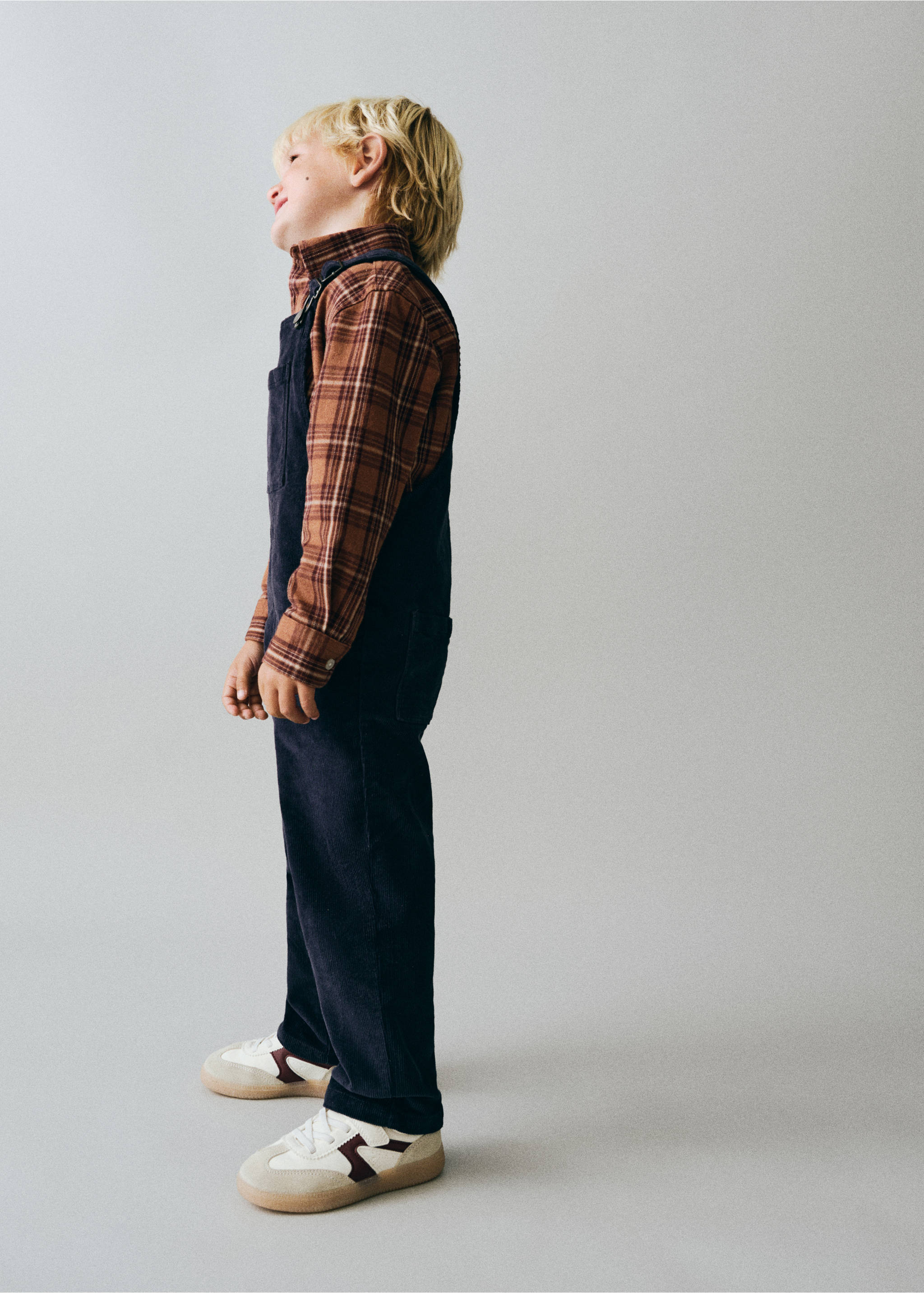 Pocket corduroy dungarees - General plane, Navy. Ref: 37078630-00.