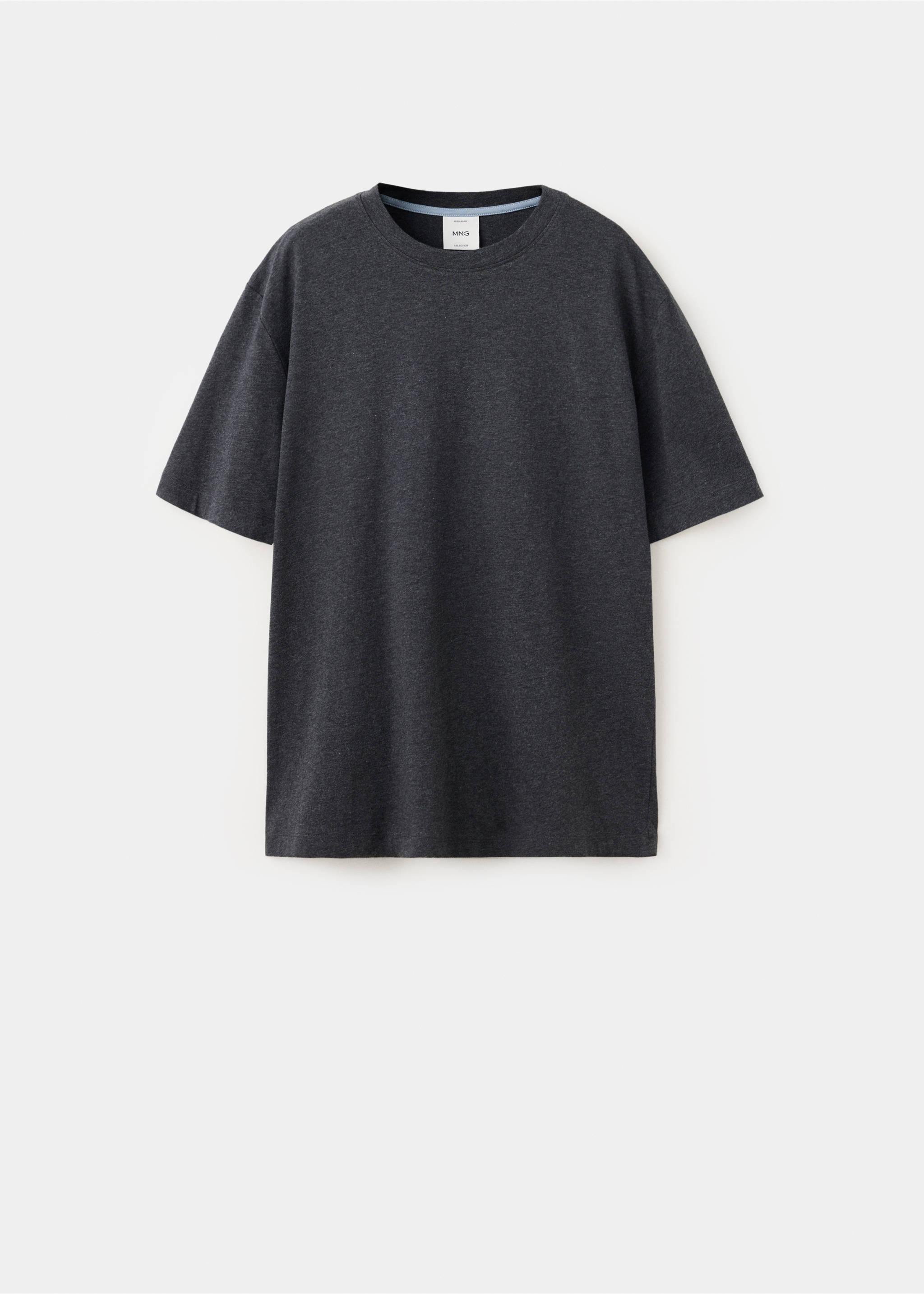 Regular-fit cotton t-shirt - Article without model, Charcoal. Ref: 37078635-00.
