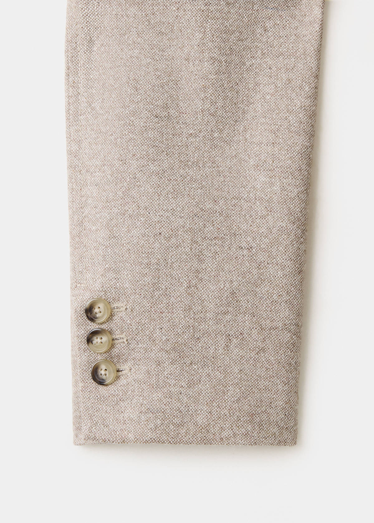Tailored wool blazer — Beige