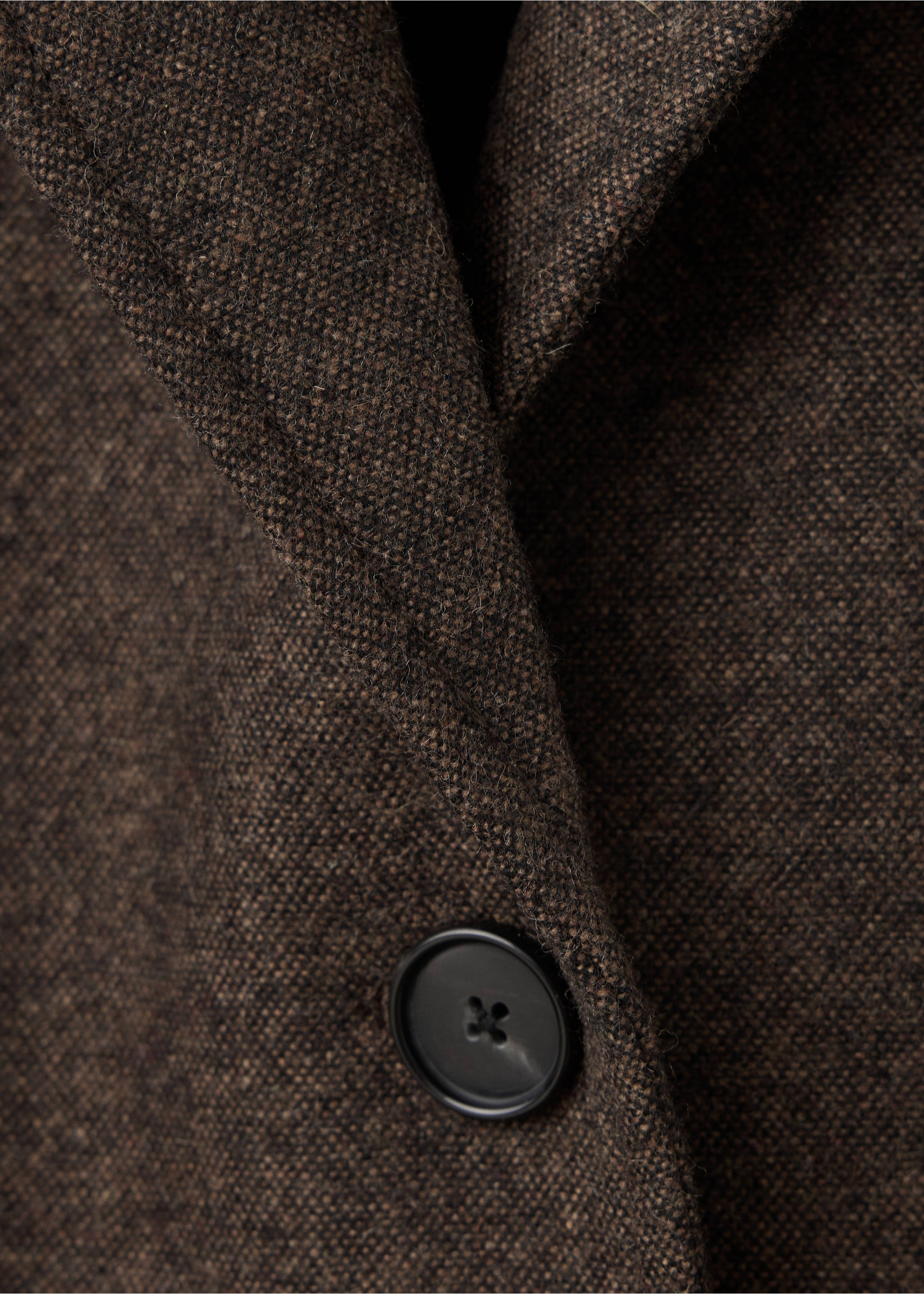 BLAZER FRAPPE - Details of the article 8, Brown. Ref: 37078640-00.