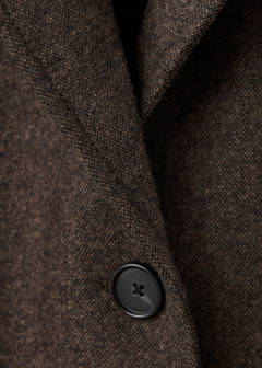 Tailored wool blazer — Brown 8