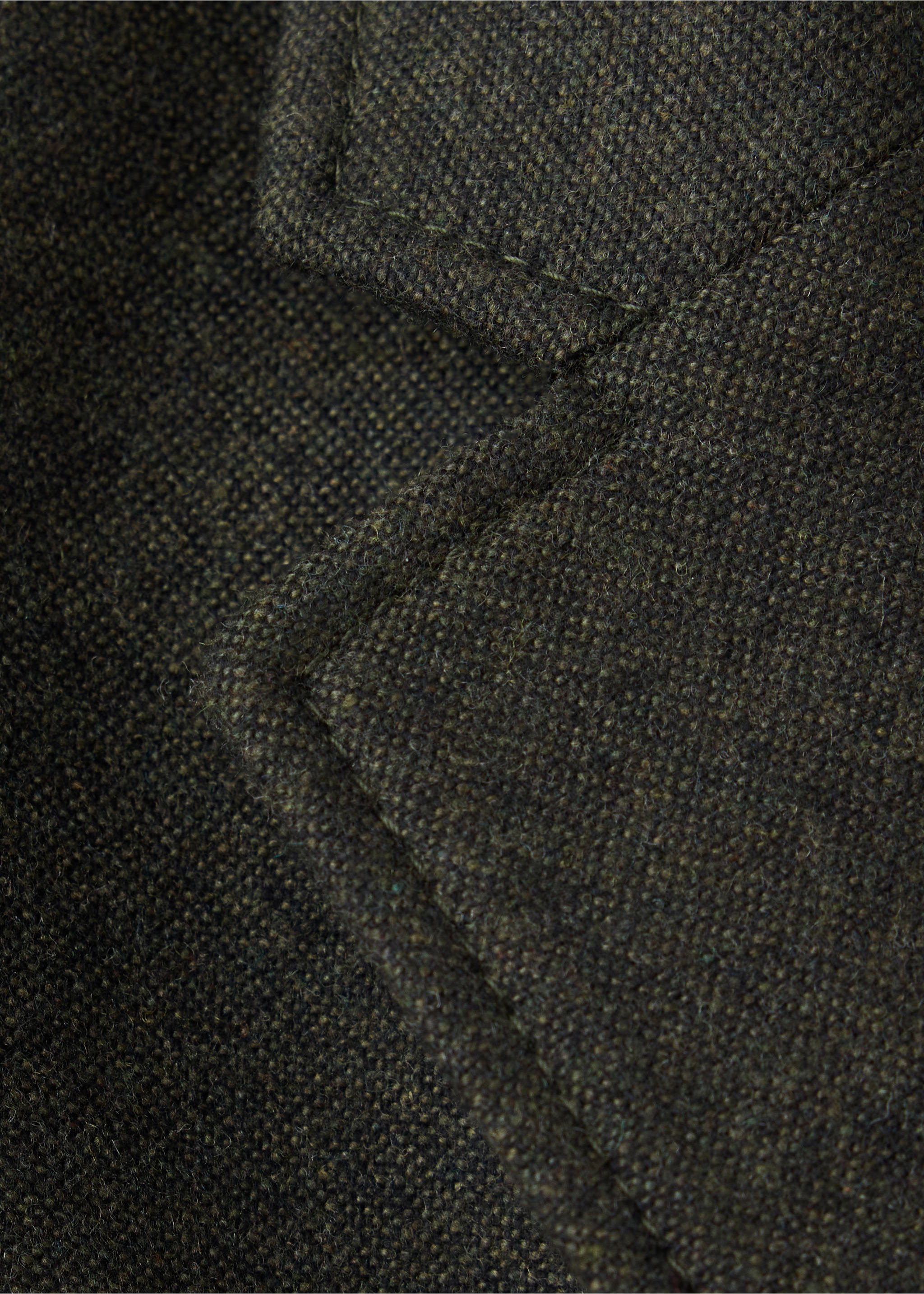 Slim-fit wool blazer - Details of the article 0, Green. Ref: 37078640-00.