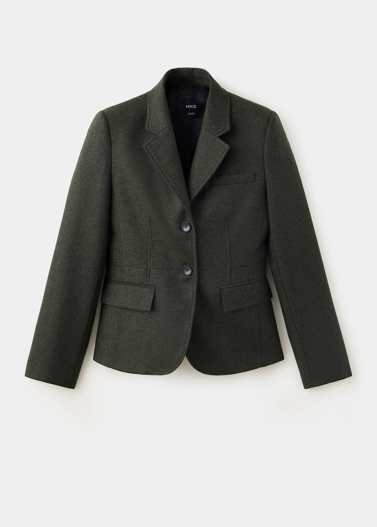Tailored wool blazer — Green