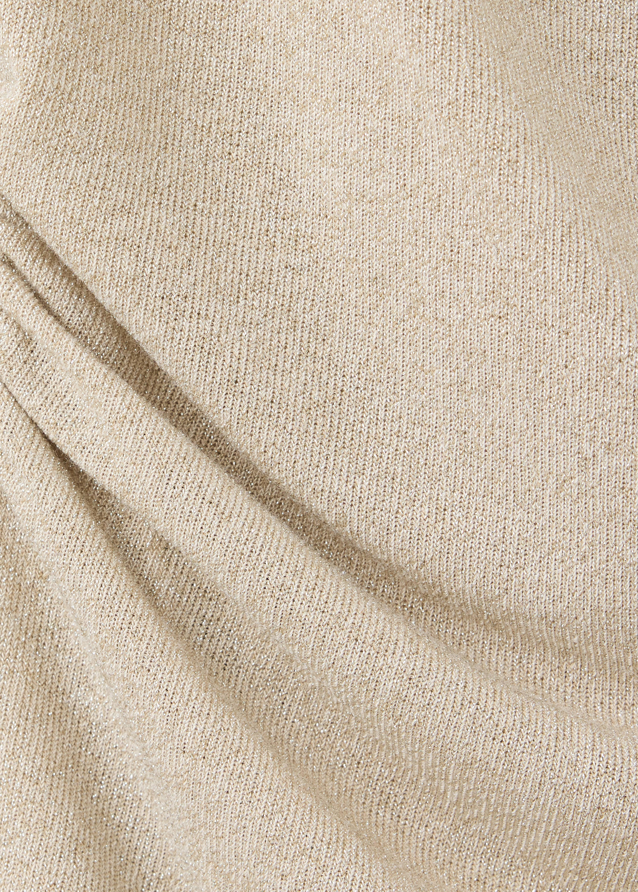 Gebreide top met glinsterend garen en draperingen - Detail van het artikel 0