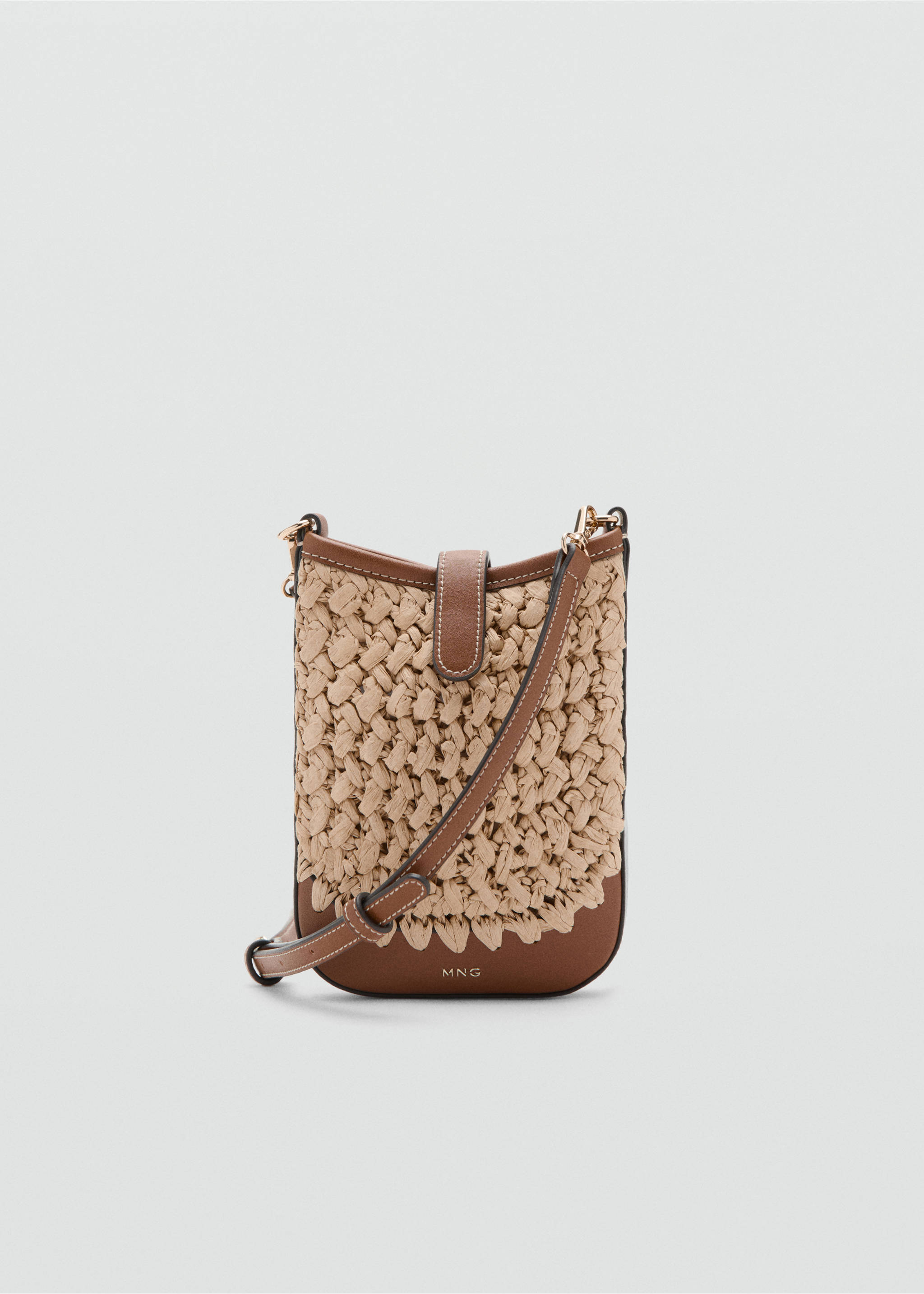Crossbody mobile case - Article without model, Beige. Ref: 37081327-00.