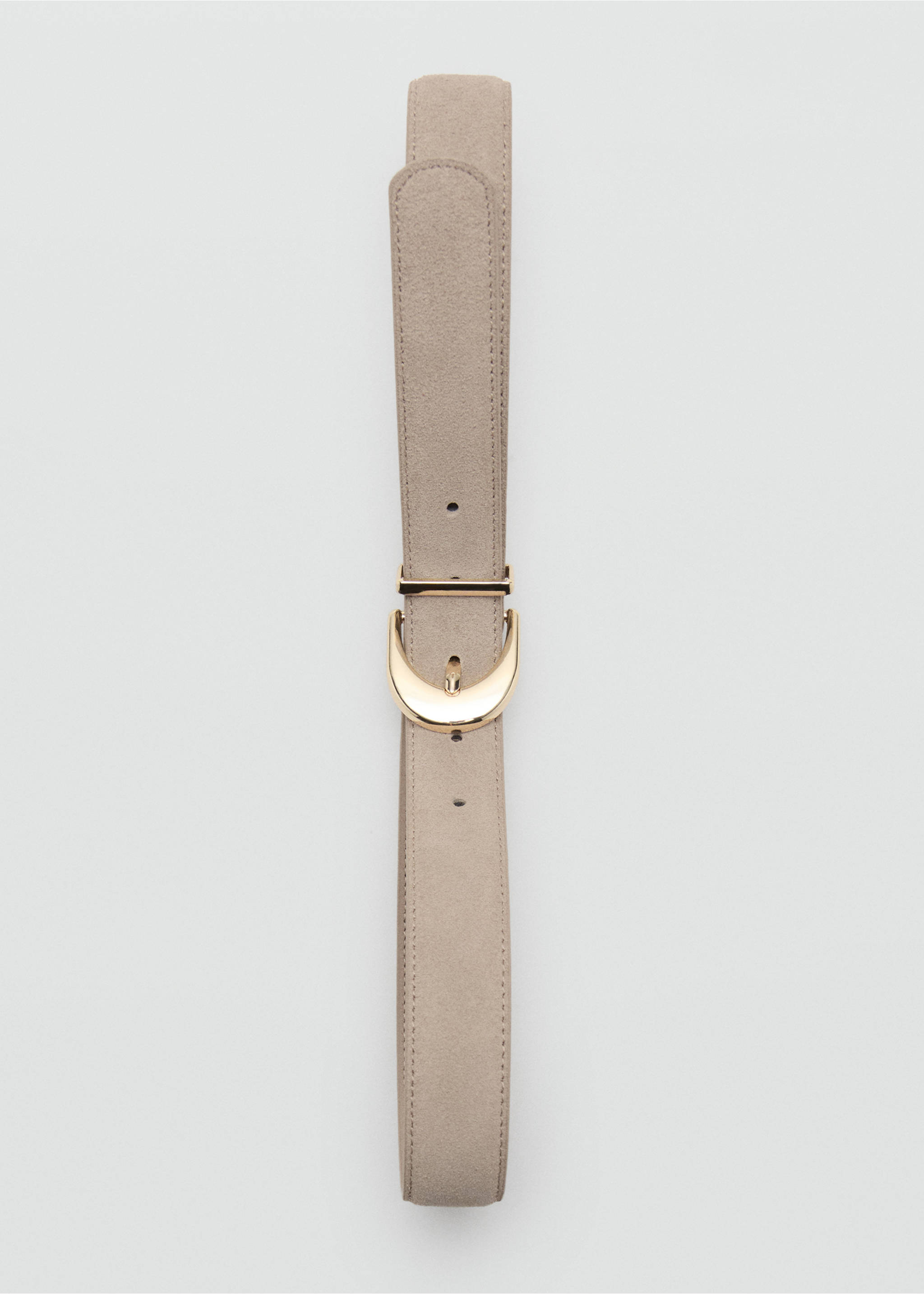 Oval buckle belt - Details of the article 2, Sand. Ref: 37081330-00.