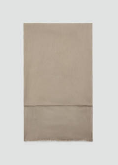 Frayed edge scarf — Medium Brown 1