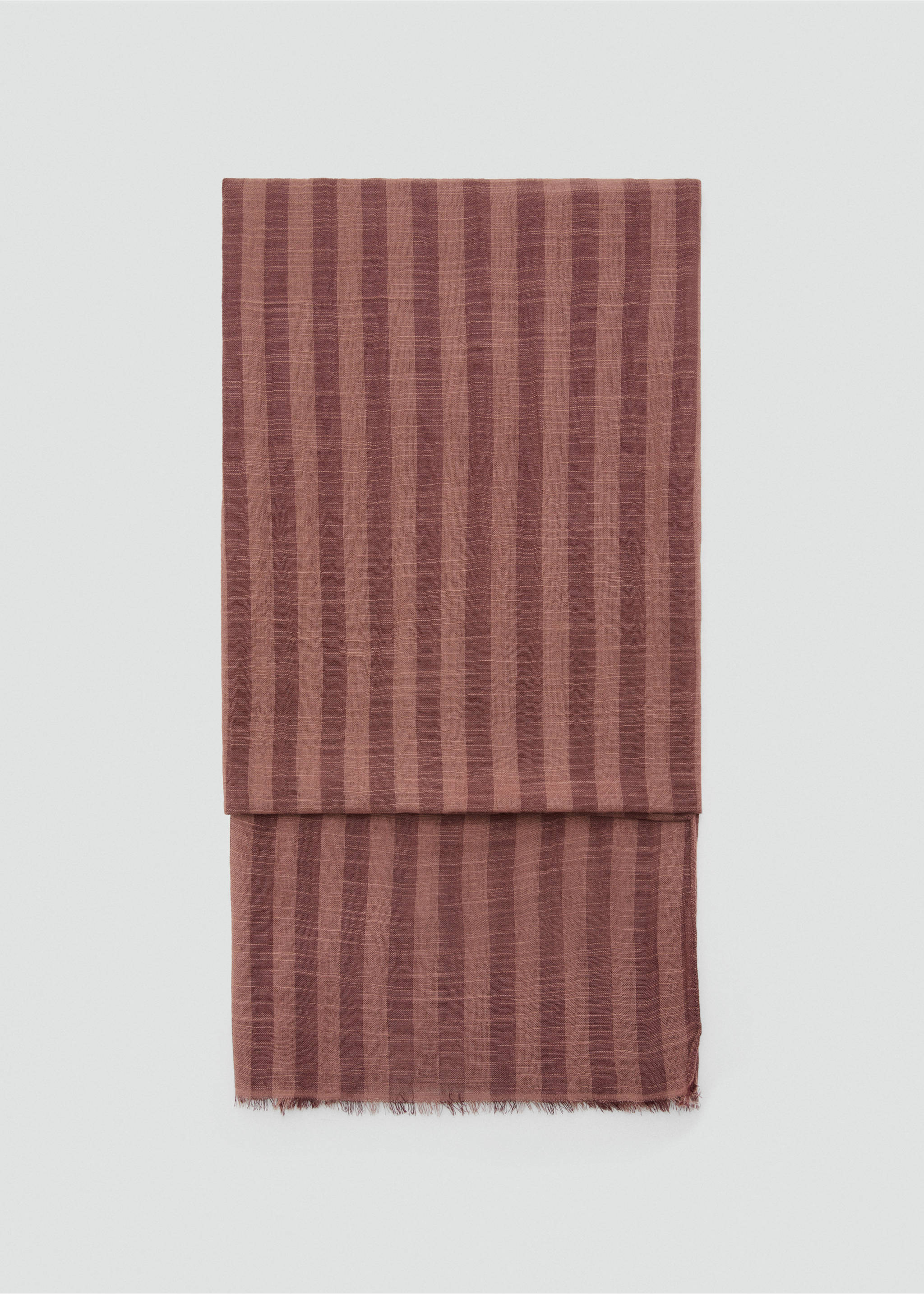 Cotton scarf - Article without model, Burnt Orange. Ref: 37081332-00.