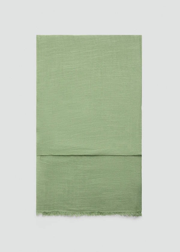 Cotton scarf — Green