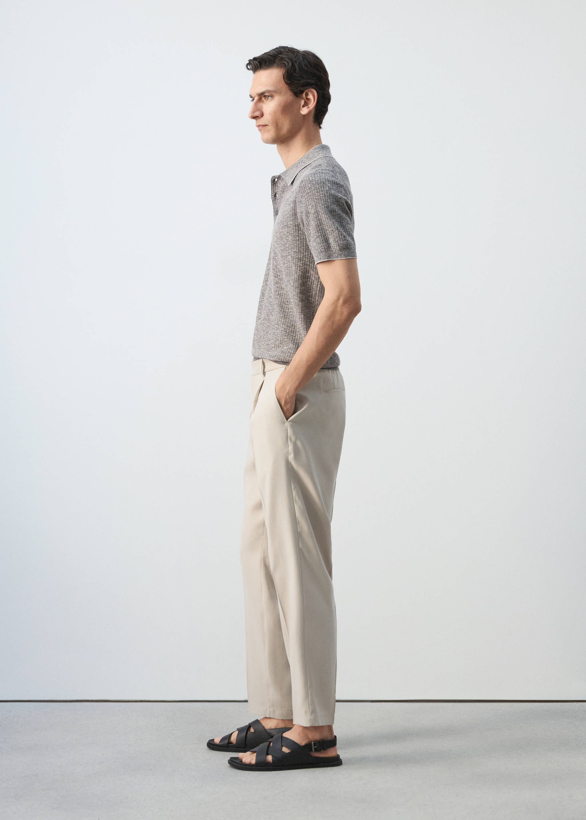 Pantalón traje regualt fit modal - Detalle del artículo 2