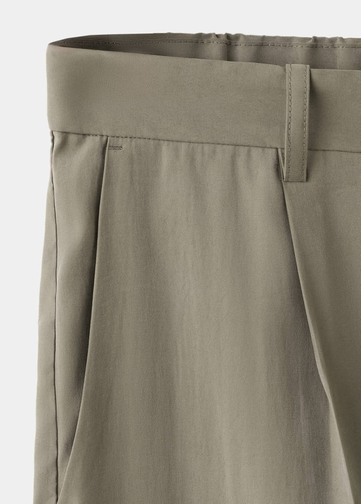 Regular-fit pleated trousers — Mink Grey
