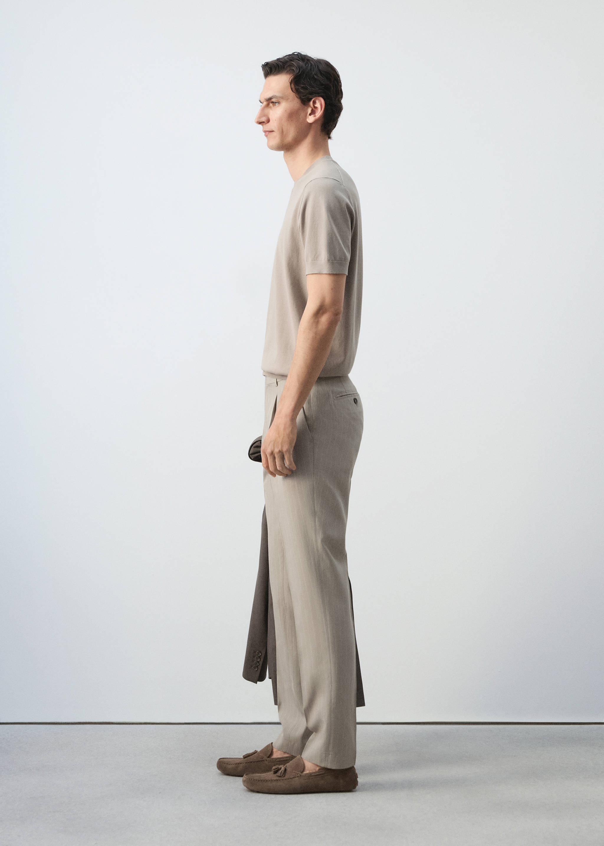 Pantalons vestit slim fit lyocell - Detall de l'article 2