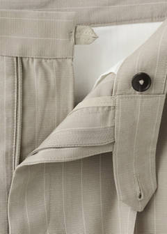 Slim-fit lyocell linen trousers — Medium Brown 9