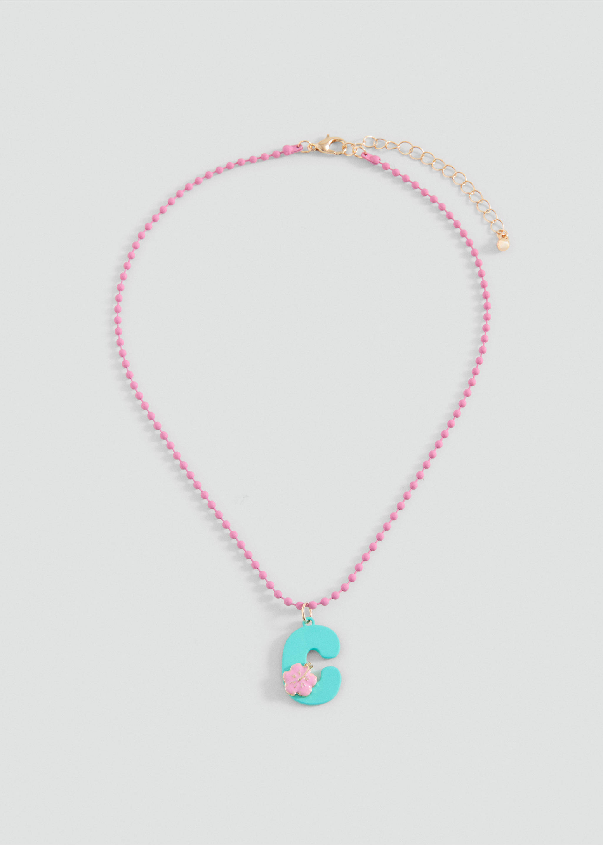 سلسلة قلادة حروف - منتج دون نموذج, أخضر أكوا. Ref: 37081335-00.