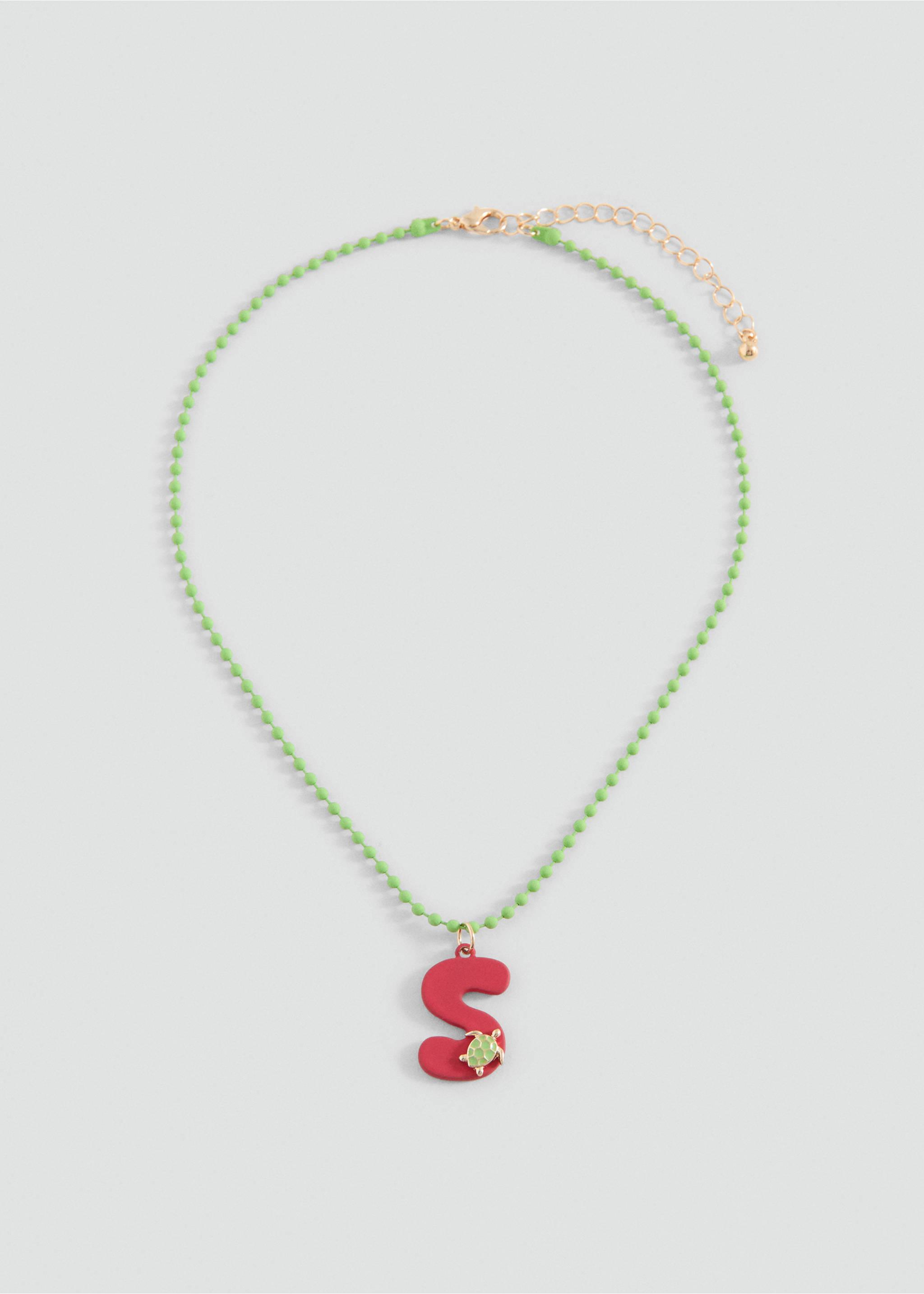 سلسلة قلادة حروف - منتج دون نموذج, أحمر. Ref: 37081335-00.