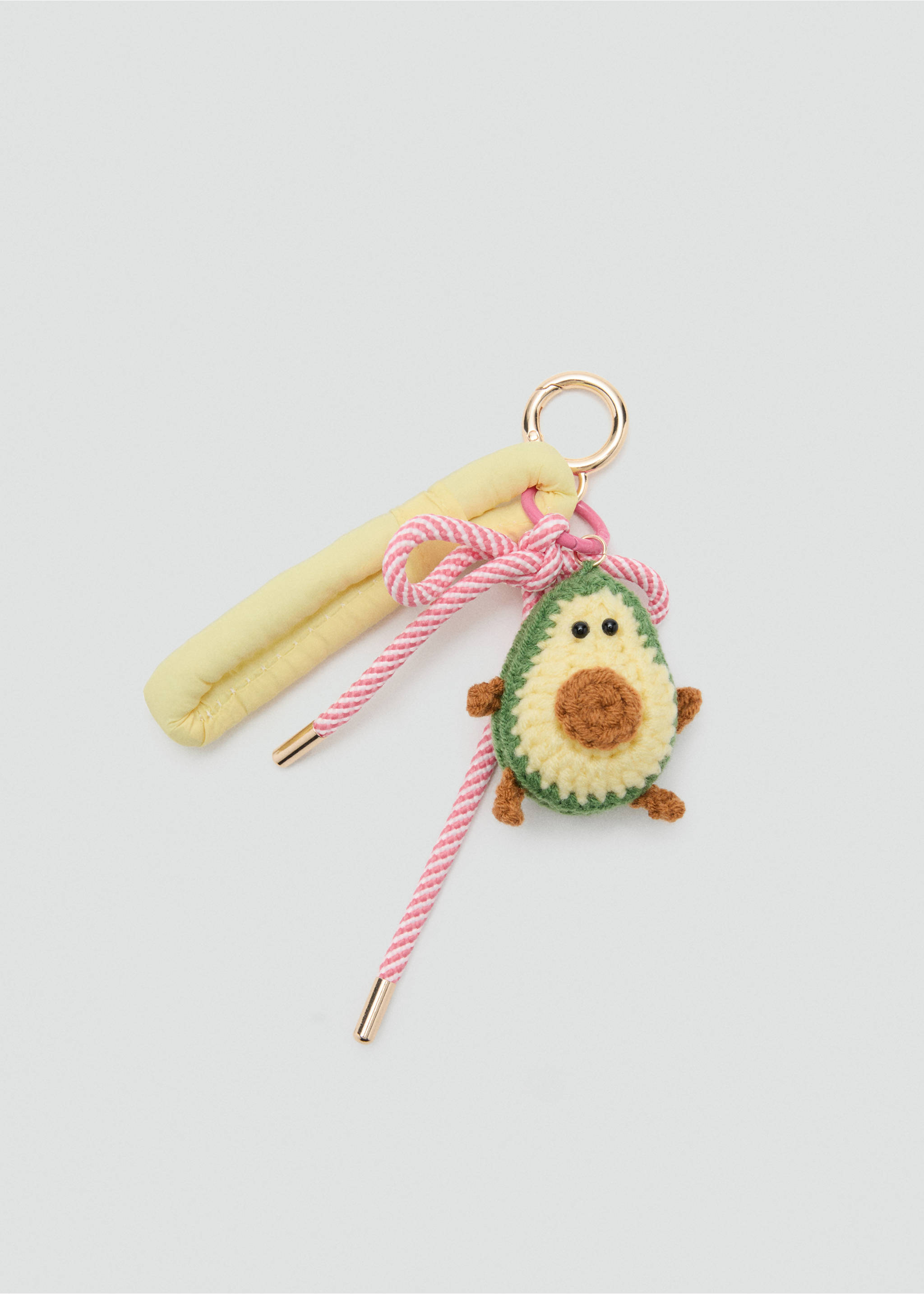 Avocado charm keyring - Article without model, Yellow. Ref: 37081336-00.