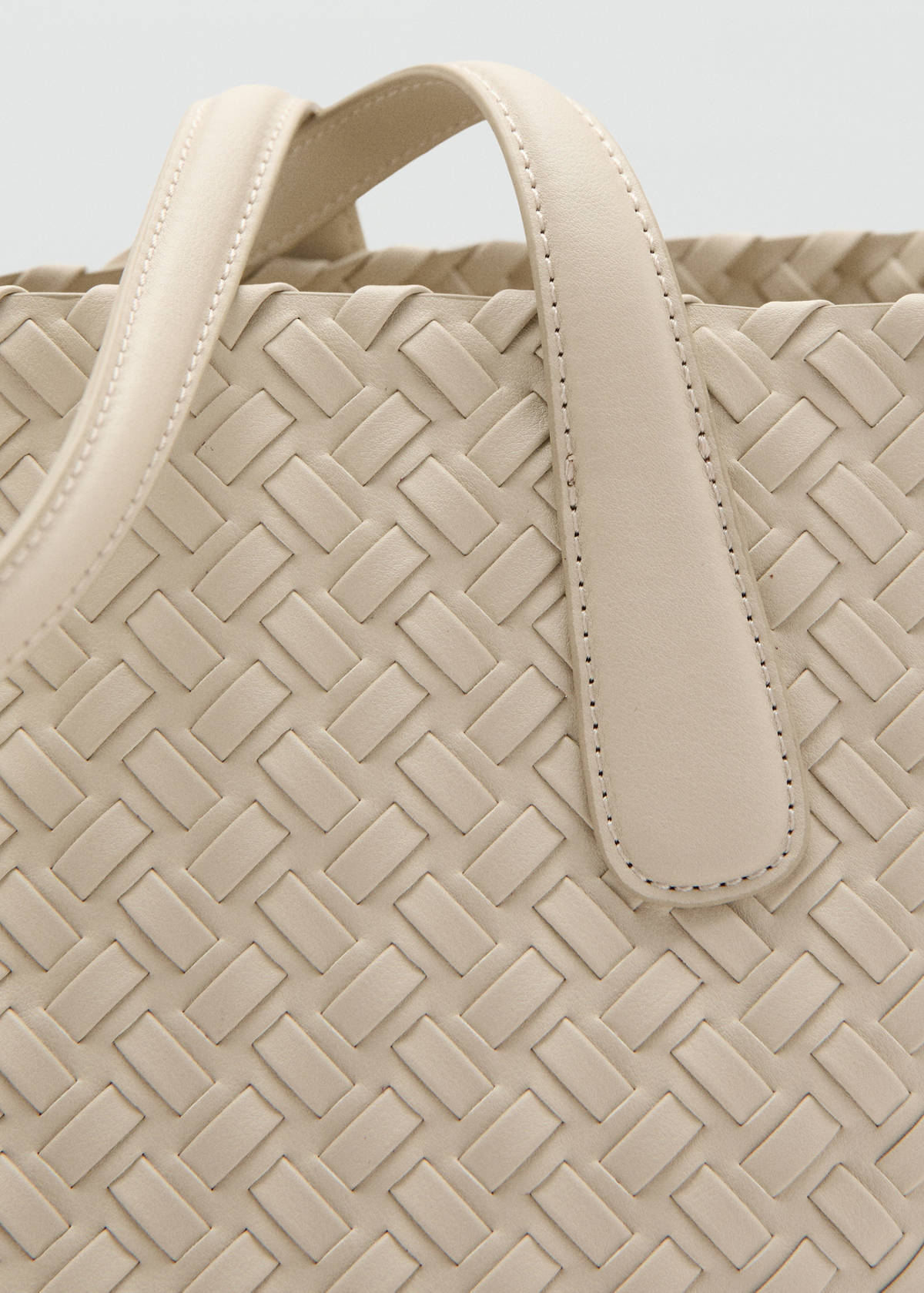 Braided tote bag — Off White