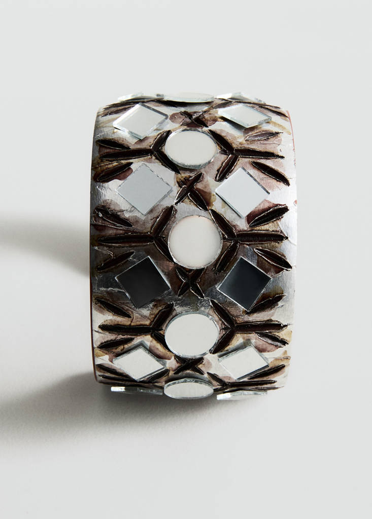 Resin cuff bracelet — Brown