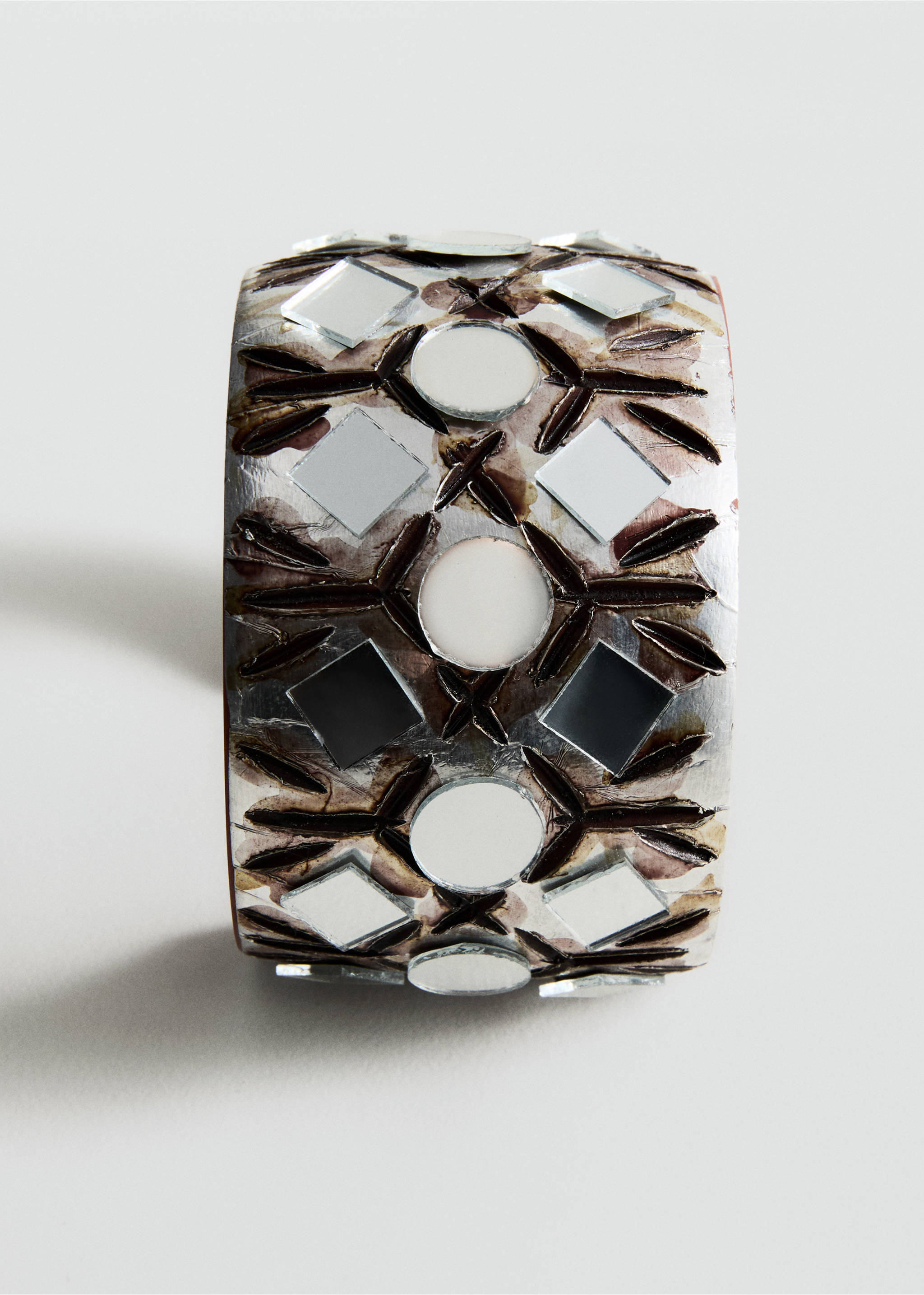 Onbuigzame armband van hars - Detail van het artikel 1, Bruin. Ref: 37081342-00.