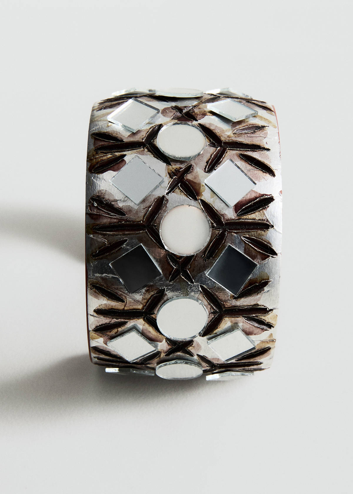 Resin cuff bracelet — Brown