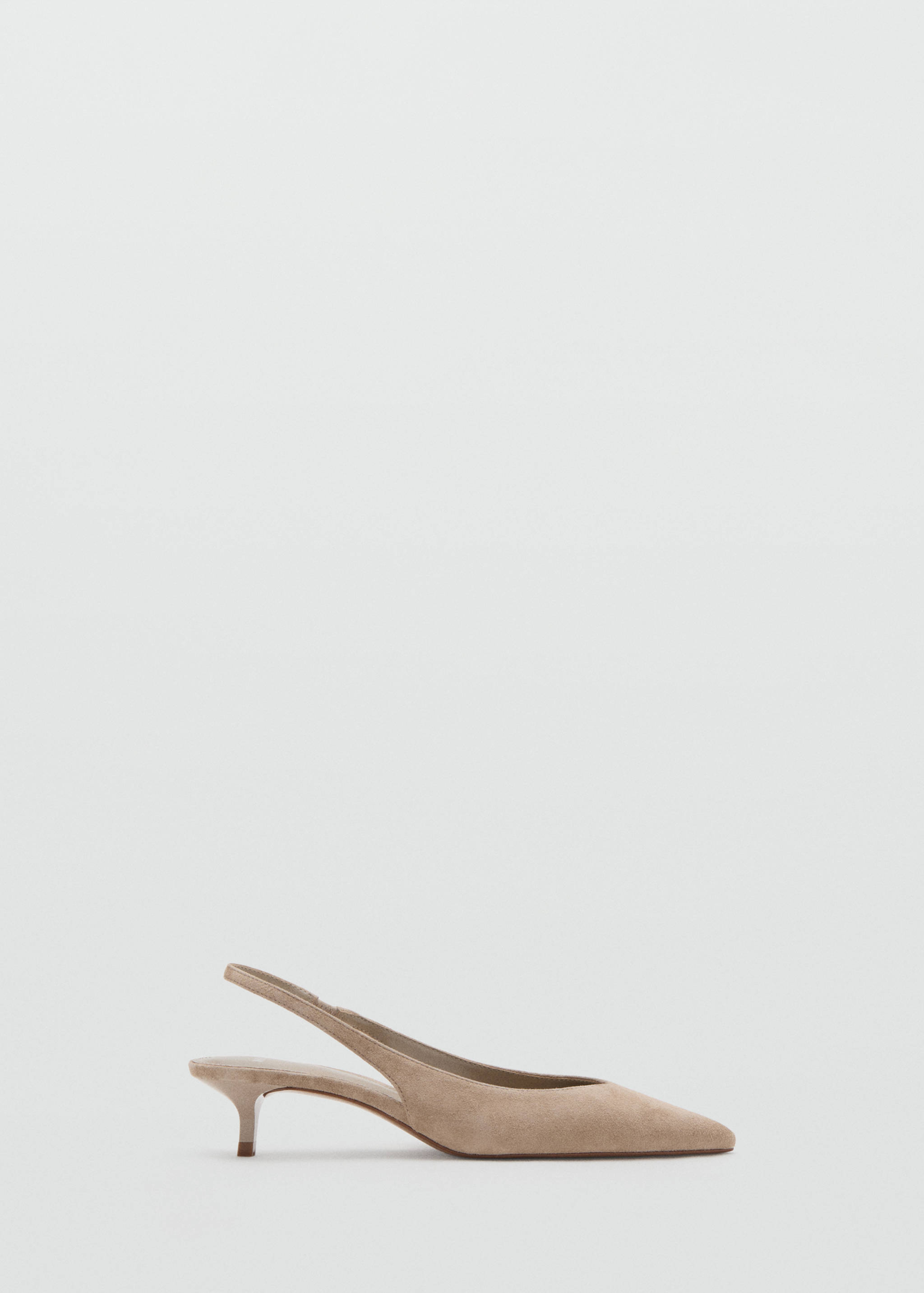 Suede kitten heel shoe - Article without model