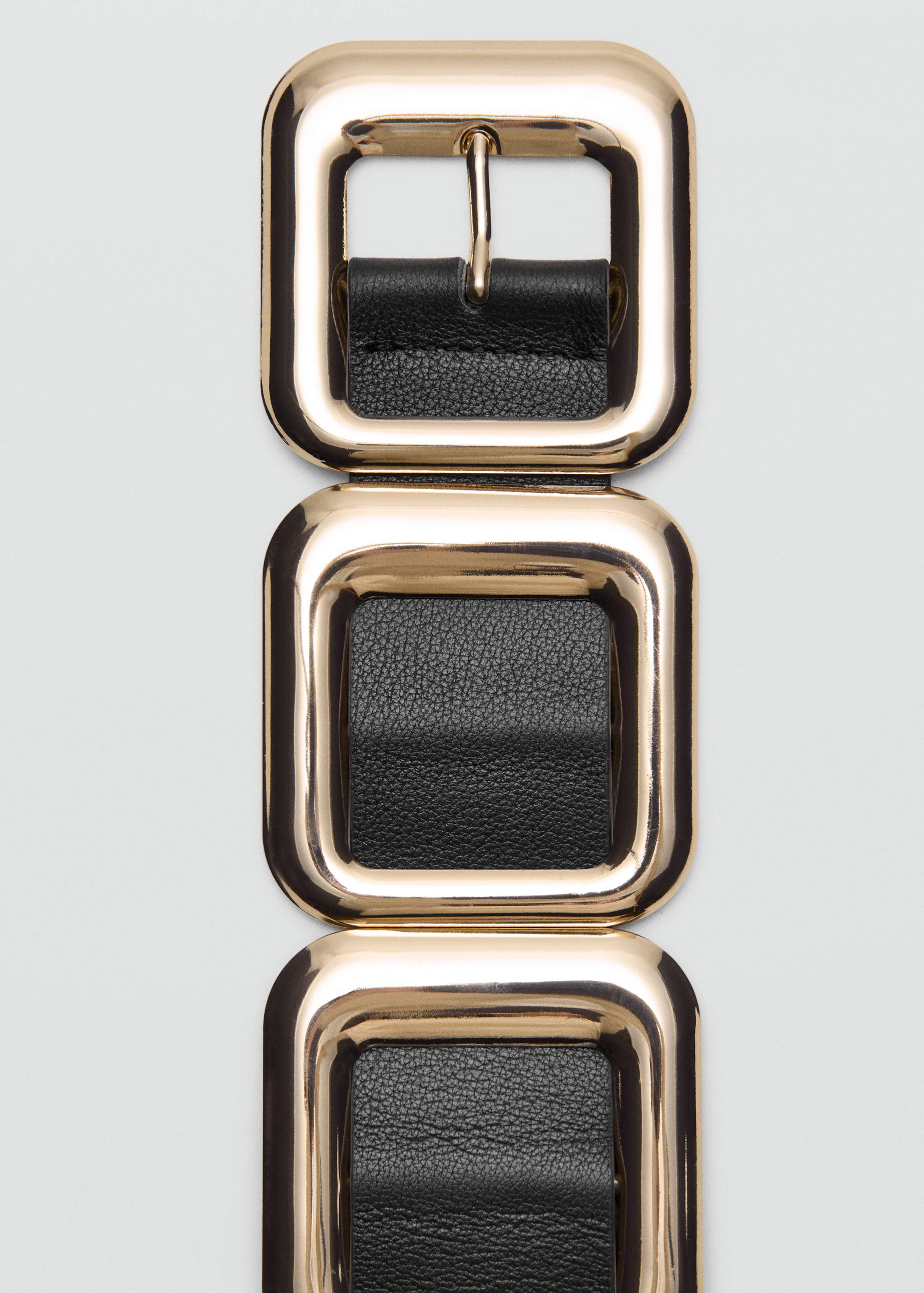 Leather belt with squares - Details of the article 1